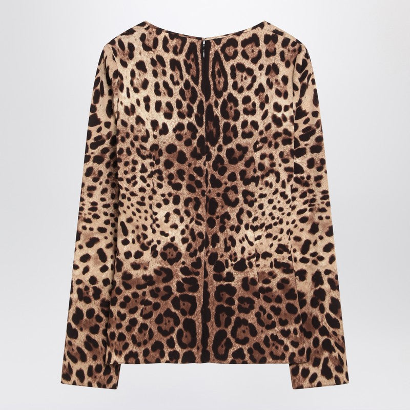 Dolce & Gabbana Silk Dolce&gabbana Blend Leopard Print T-shirt Glam Steals