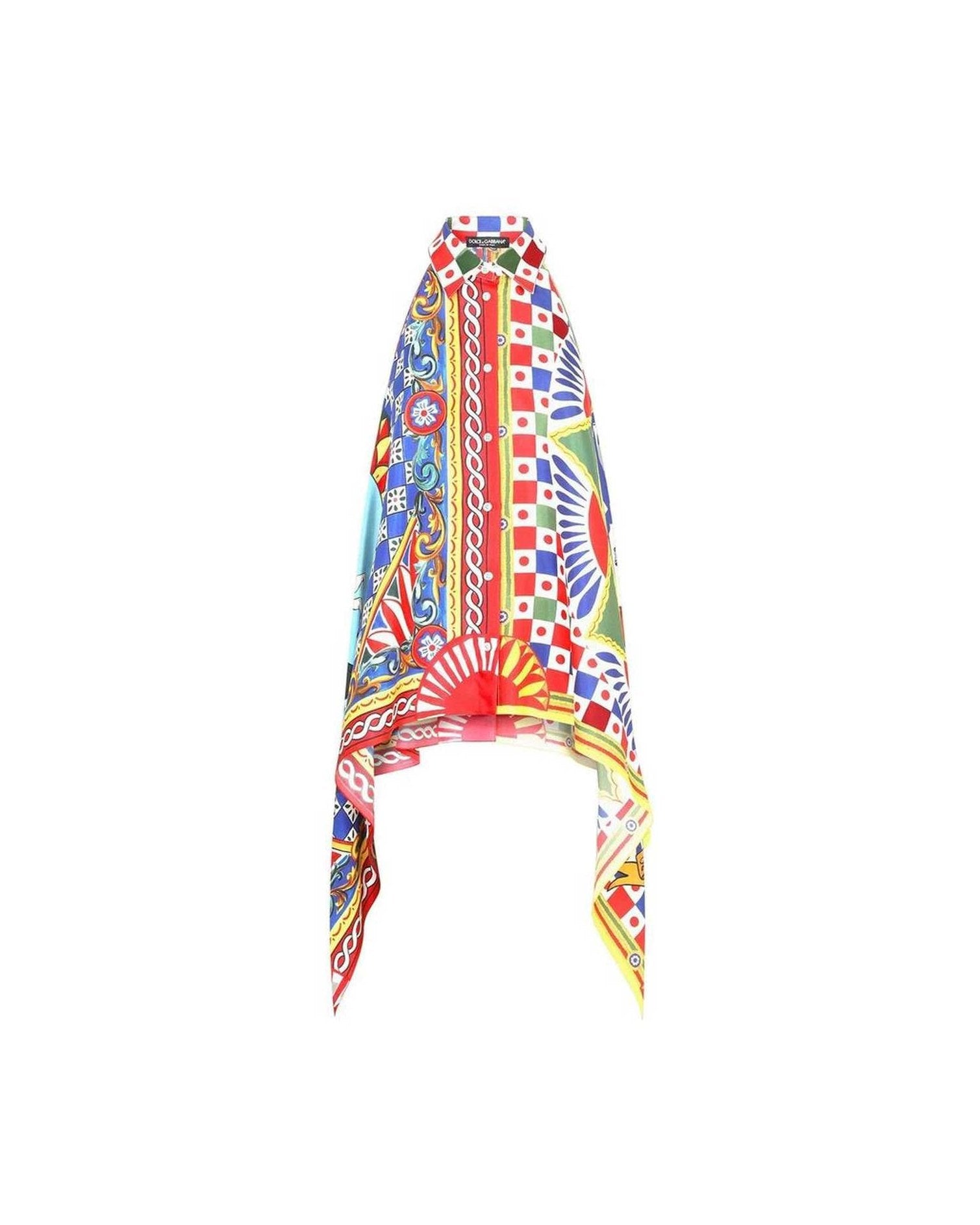 Dolce & Gabbana Silk Halterneck Shirt Glam Steals