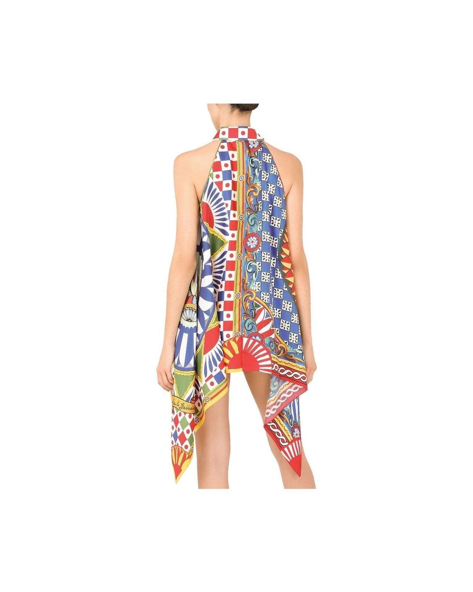 Dolce & Gabbana Silk Halterneck Shirt Glam Steals