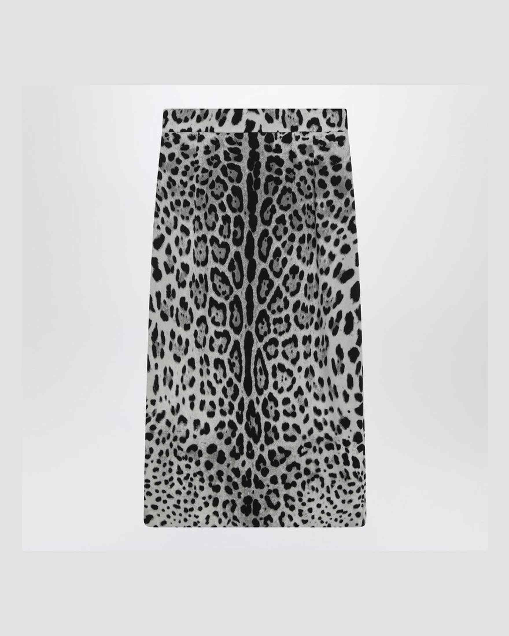 Dolce & Gabbana Silk Leopard Print Pencil Skirt Glam Steals