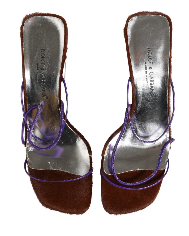 Dolce & Gabbana Silver Block Heels Glam Steals