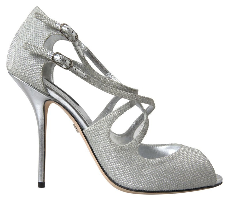 Dolce & Gabbana Silver Shimmers Heel Glam Steals