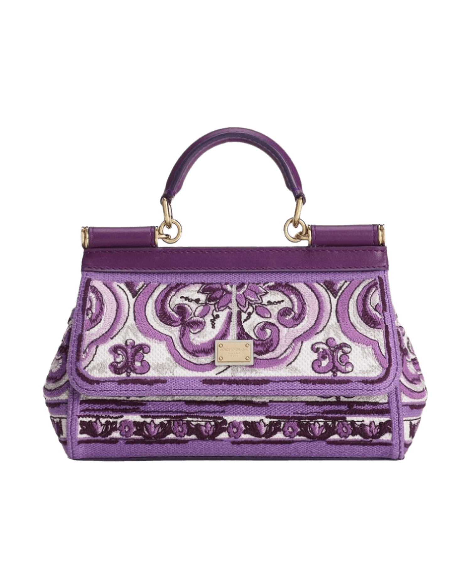 Dolce & Gabbana Small Sicily Handbag With Maiolica Embroidery Glam Steals
