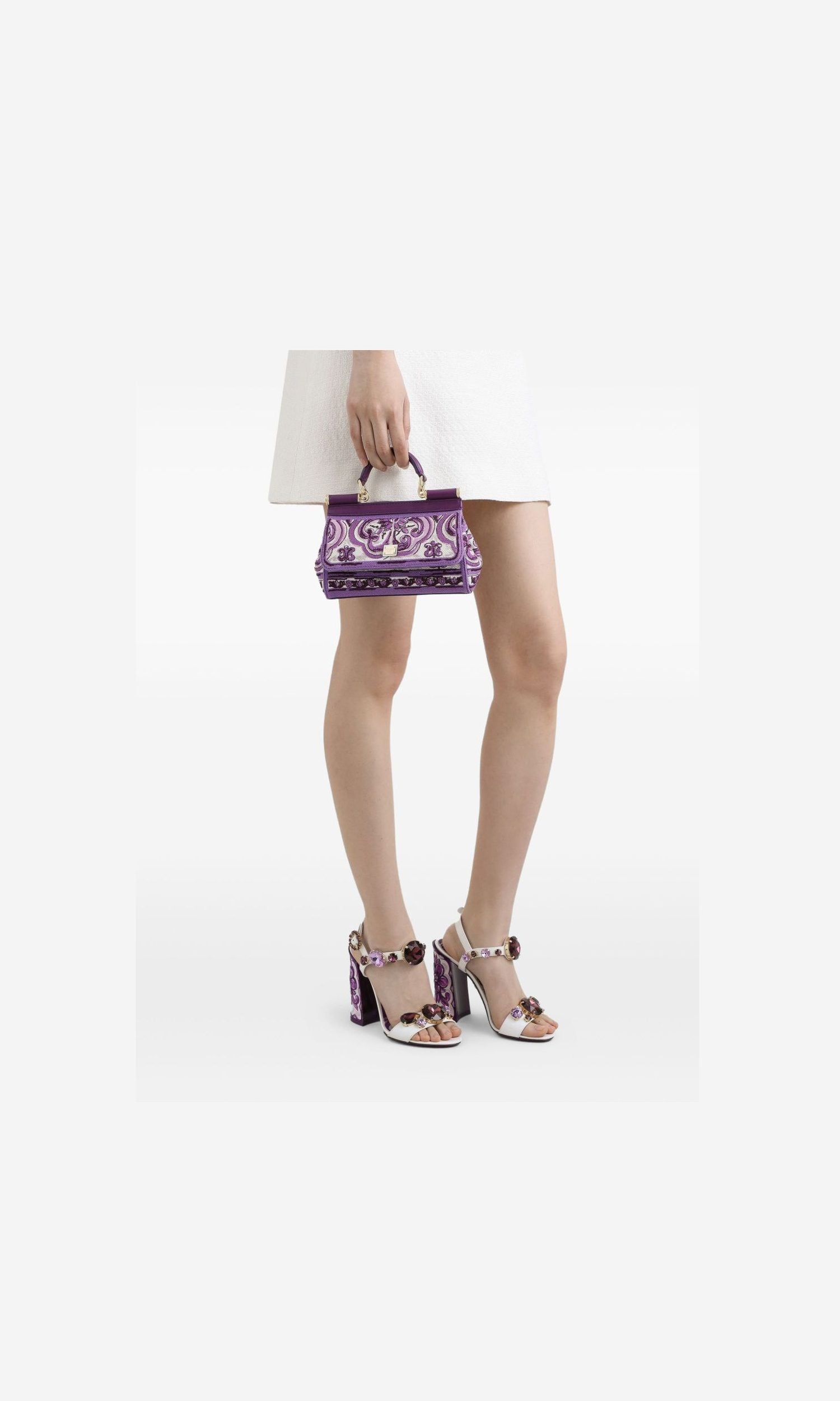 Dolce & Gabbana Small Sicily handbag with Maiolica embroidery Glam Steals