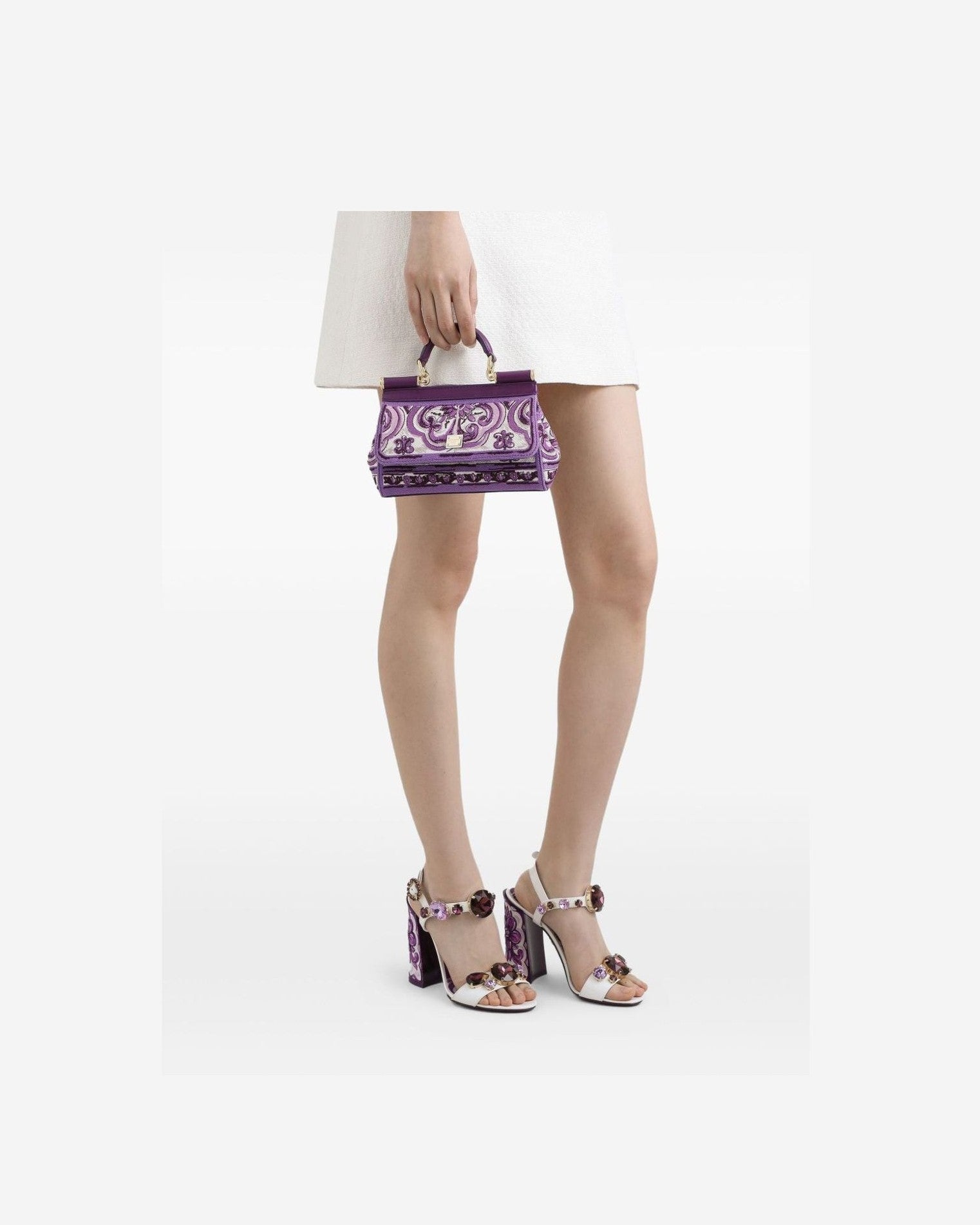 Dolce & Gabbana Small Sicily handbag with Maiolica embroidery Glam Steals
