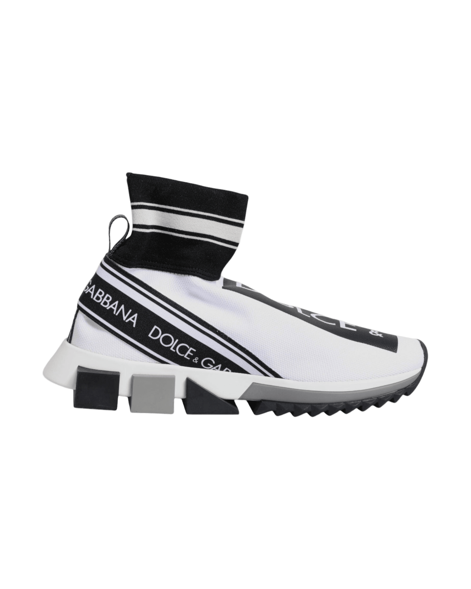 Dolce & Gabbana Black Sorrento Socks Sneakers Shoes Sneakers
