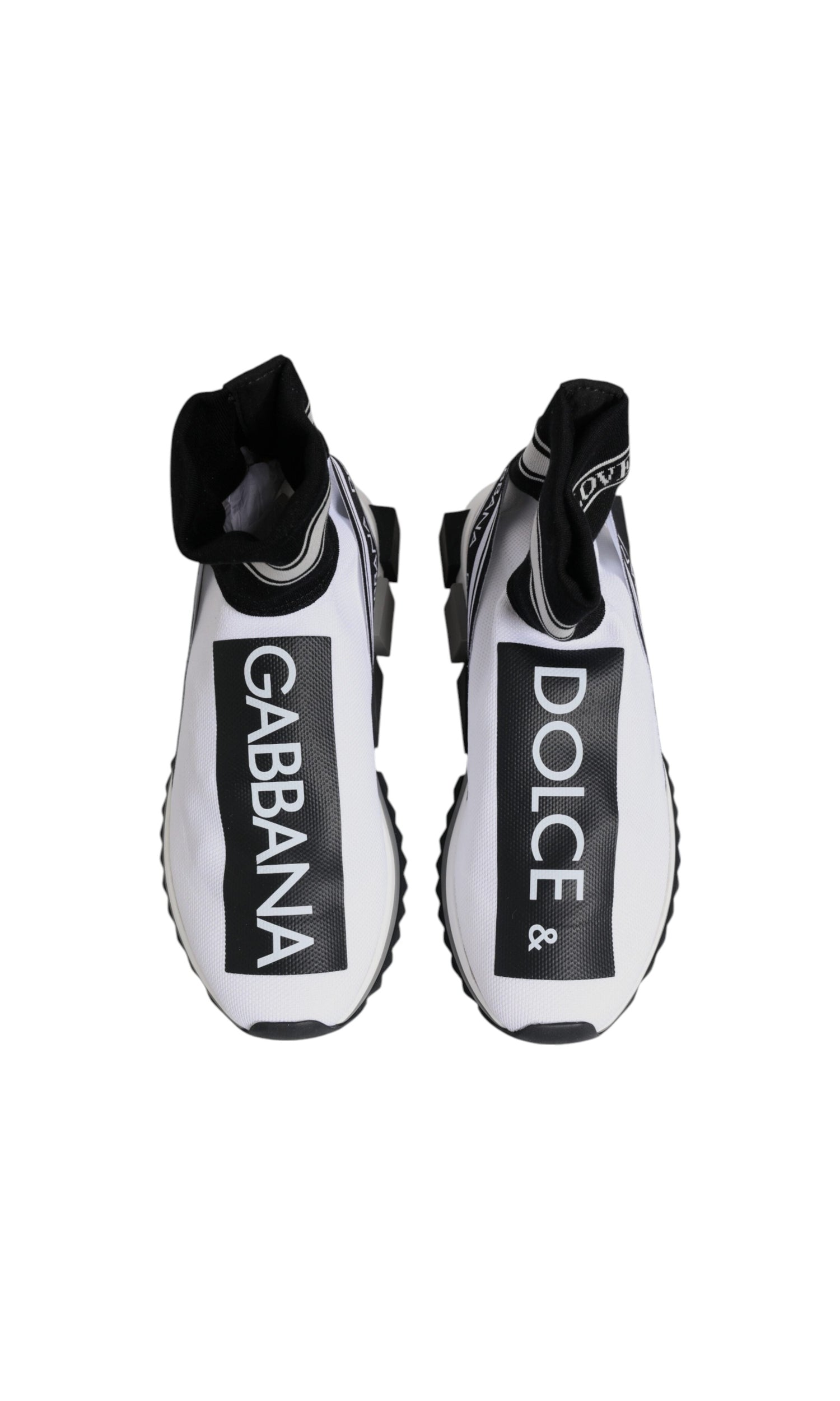 Dolce & Gabbana Sorrento Socks Sneakers Black Shoes Glam Steals