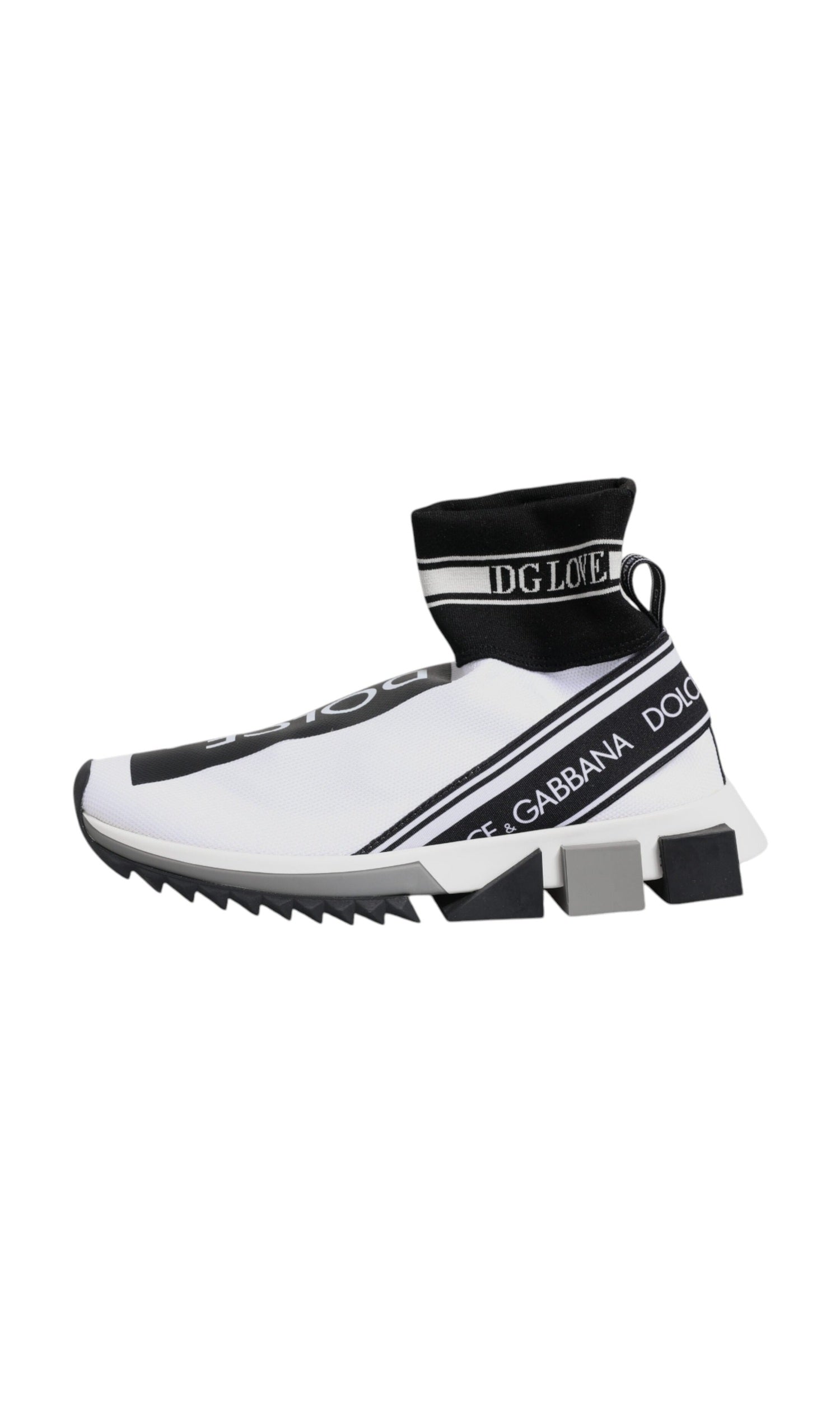 Dolce & Gabbana Sorrento Socks Sneakers Black Shoes Glam Steals
