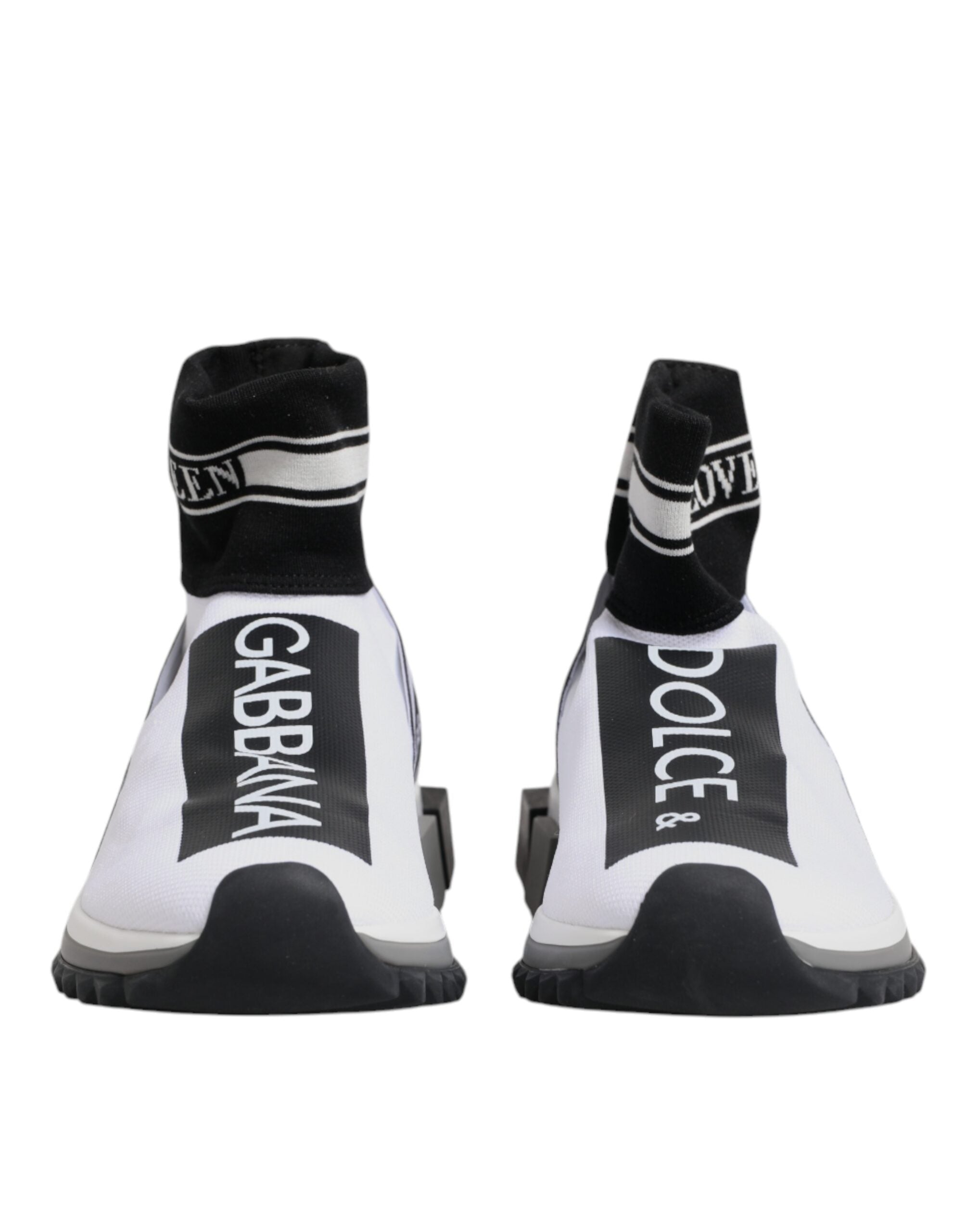 Dolce & Gabbana Sorrento Socks Sneakers Black Shoes Glam Steals