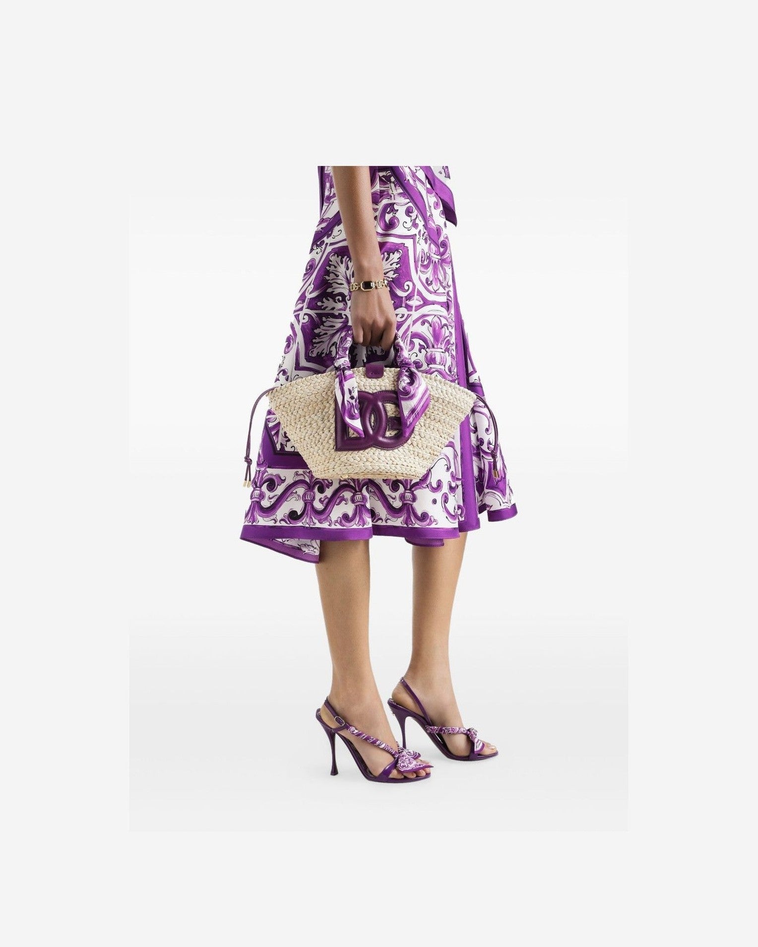 Dolce & Gabbana Straw Kendra Basket Glam Steals