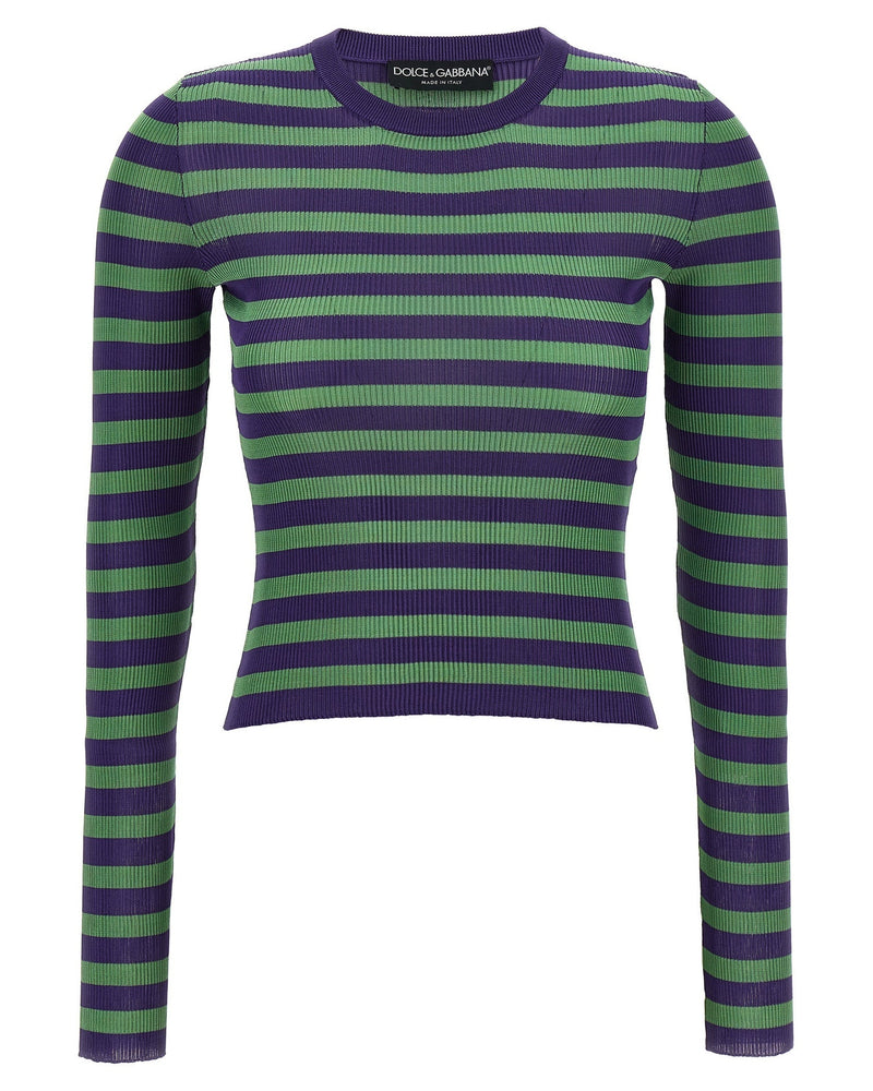 Dolce & Gabbana Striped Viscose Sweater Glam Steals