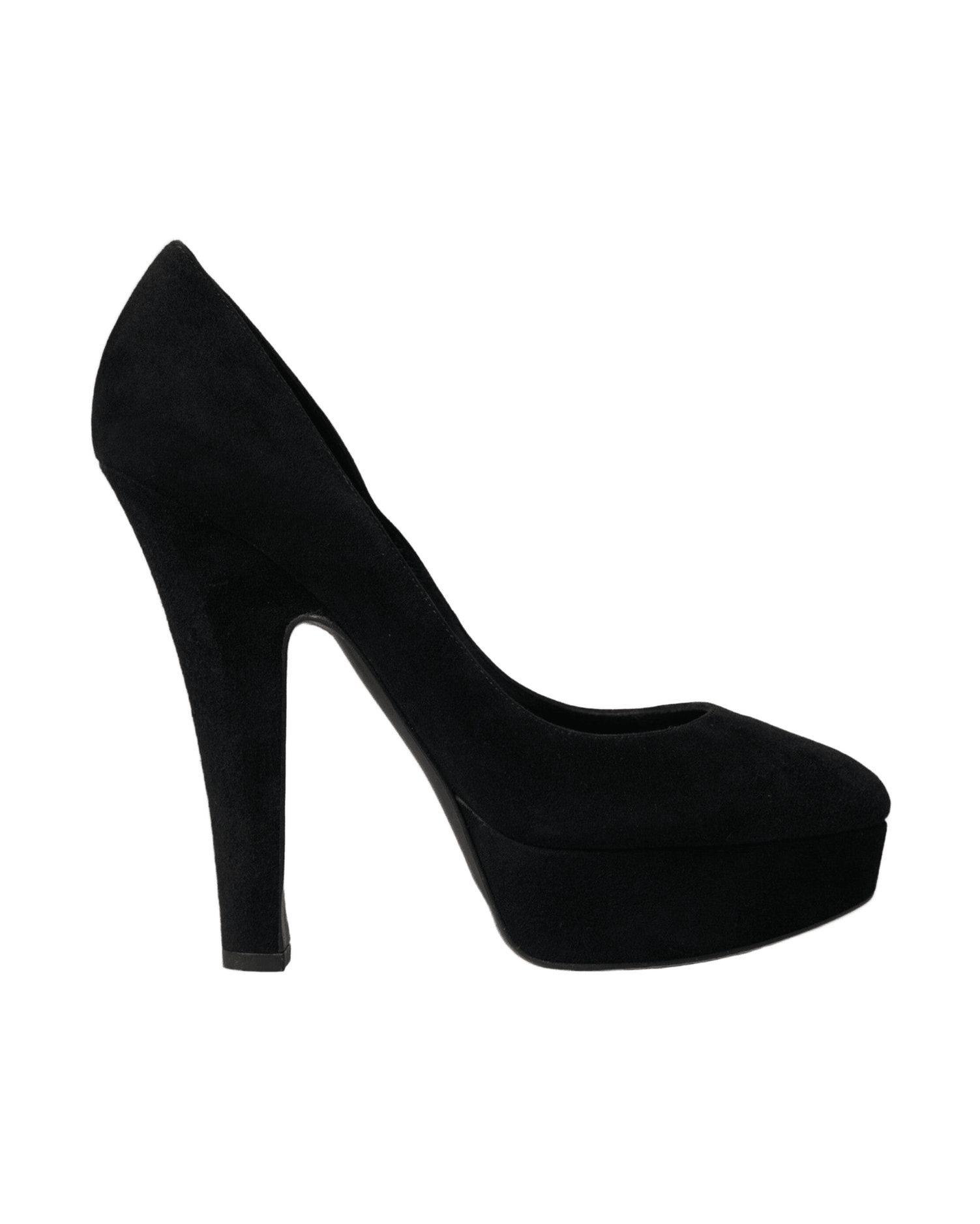 Dolce & Gabbana Suede Heeled Pumps Black Sophistication Glam Steals