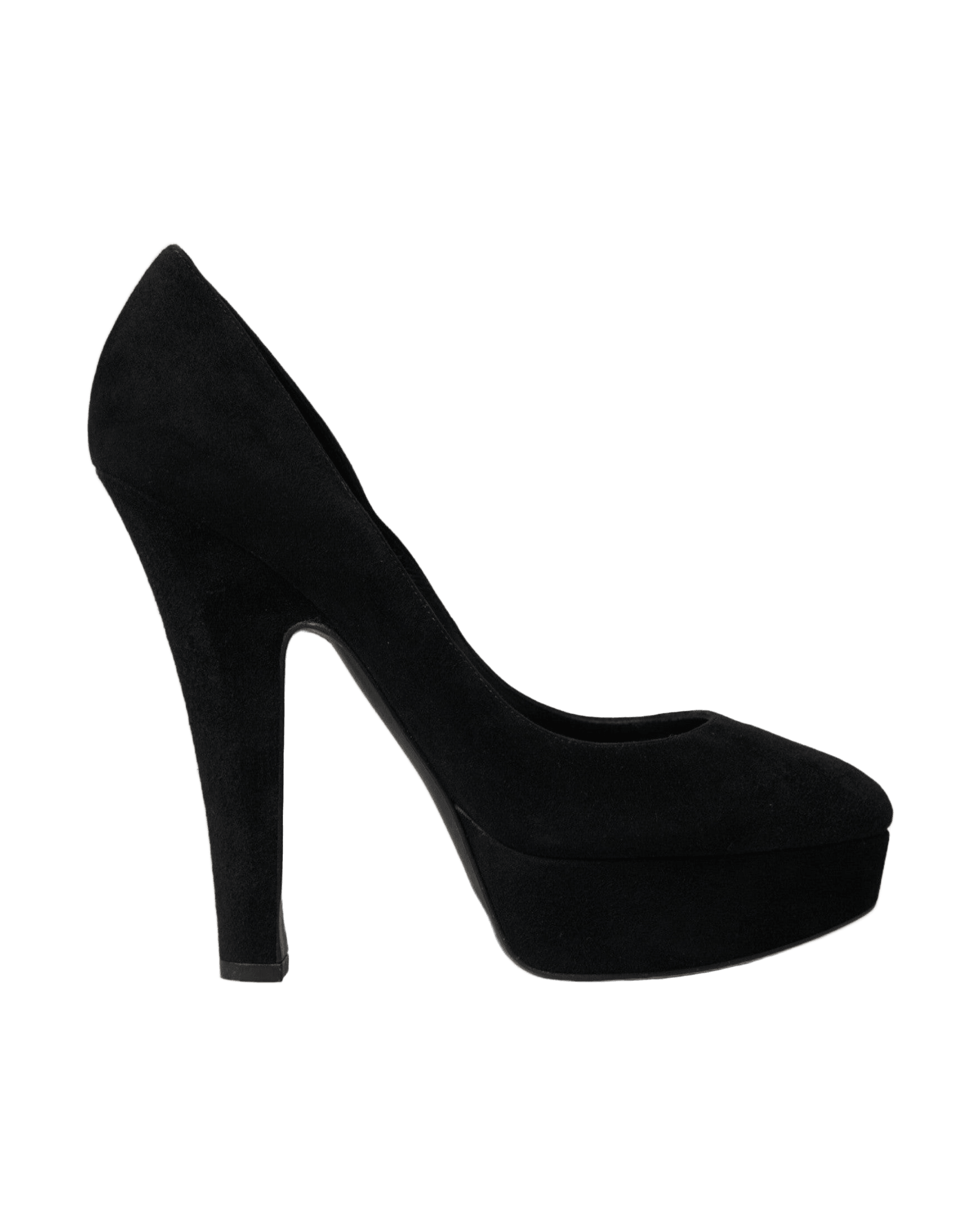 Dolce & Gabbana Suede Heeled Pumps Black Sophistication Glam Steals