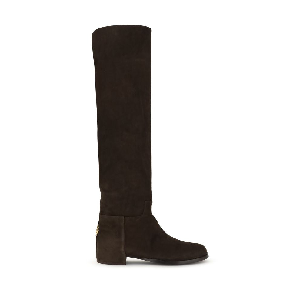 Dolce & Gabbana Suede High Boots Glam Steals