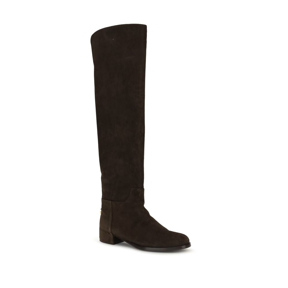 Dolce & Gabbana Suede High Boots Glam Steals