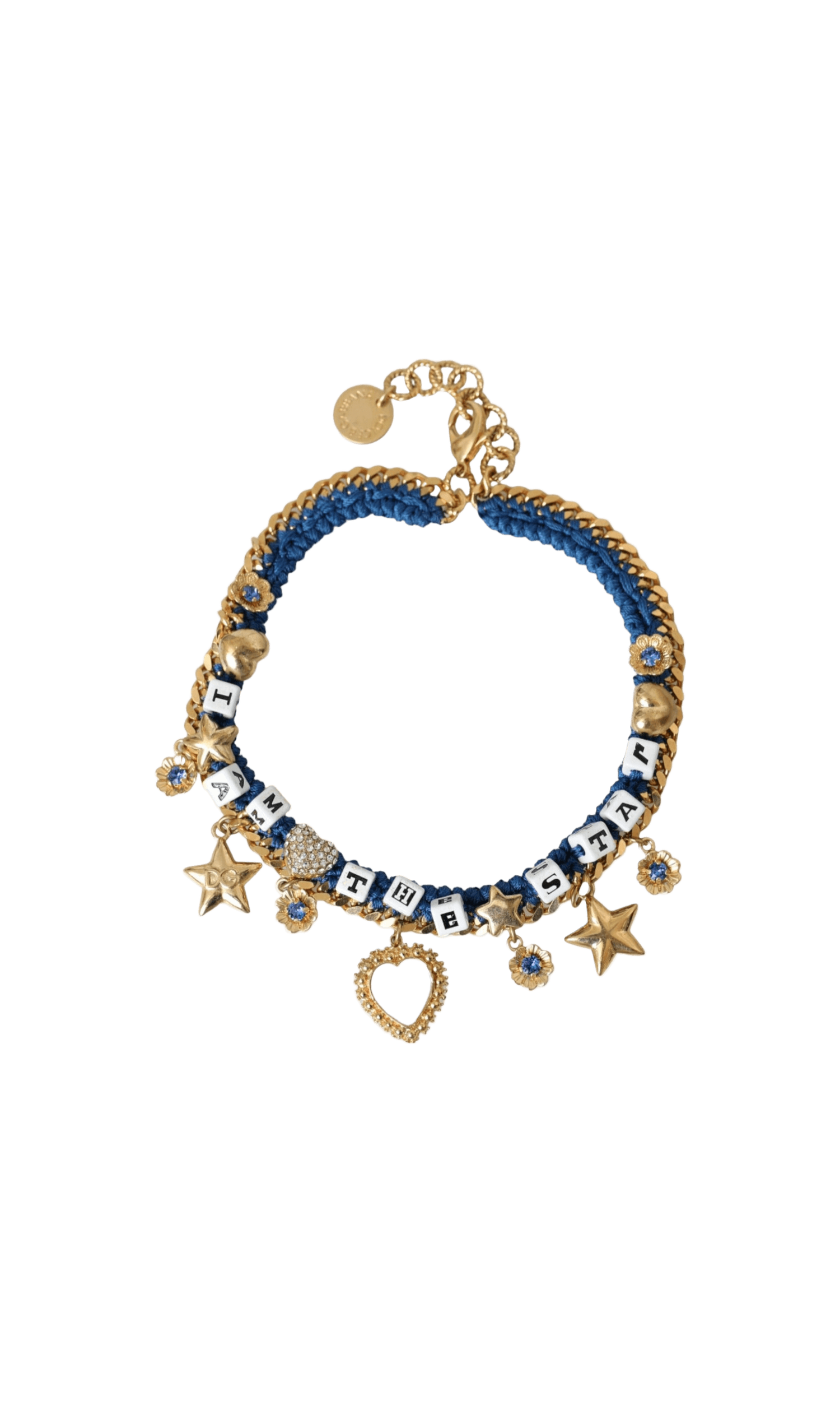 Dolce & Gabbana Tone Brass Chain Iam The Star Gold Bracelet Glam Steals