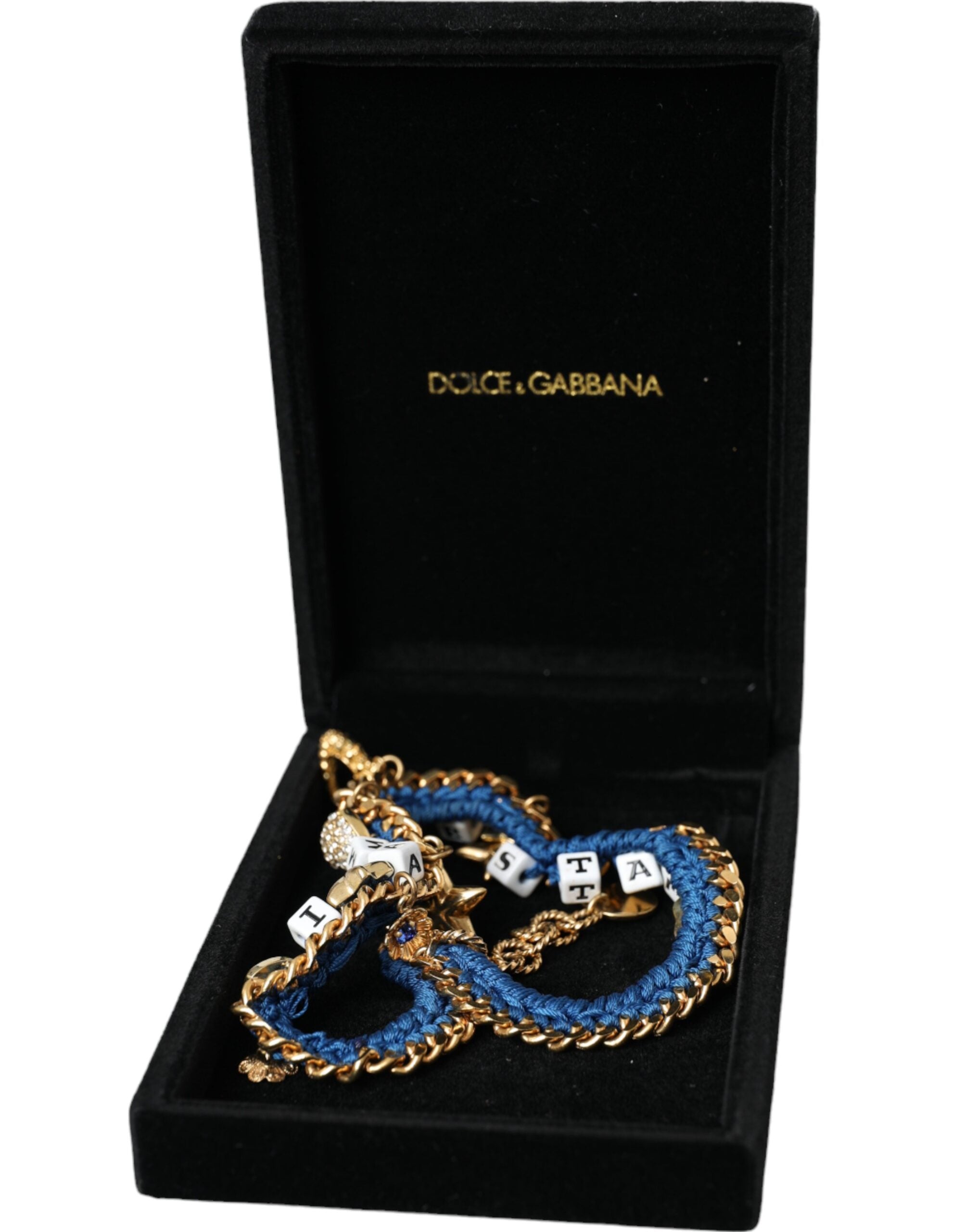 Dolce & Gabbana Tone Brass Chain Iam The Star Gold Bracelet Glam Steals