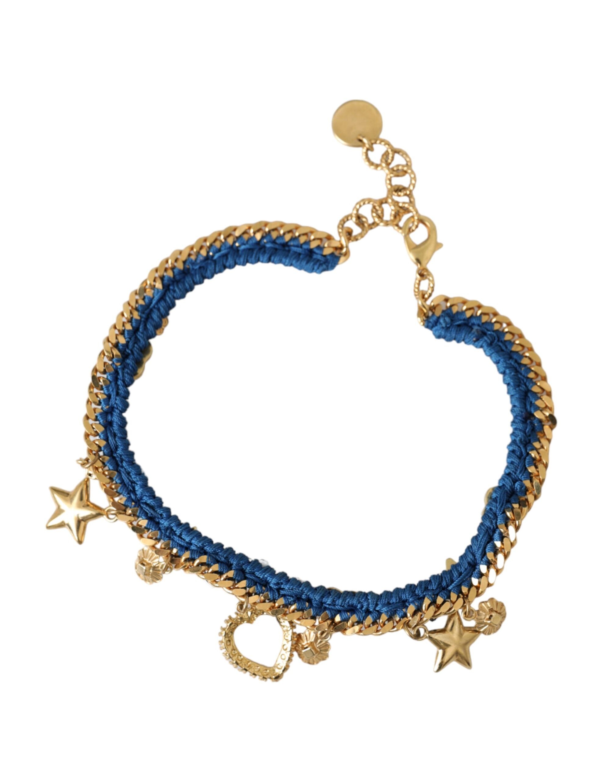 Dolce & Gabbana Tone Brass Chain Iam The Star Gold Bracelet Glam Steals