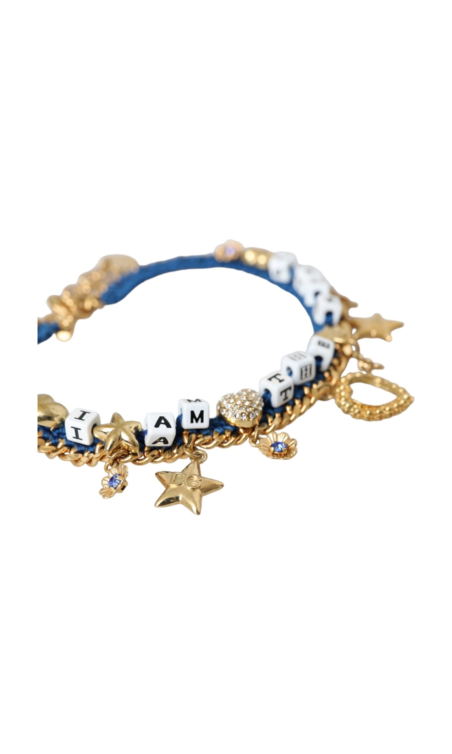 Dolce & Gabbana Tone Brass Chain Iam The Star Gold Bracelet Glam Steals