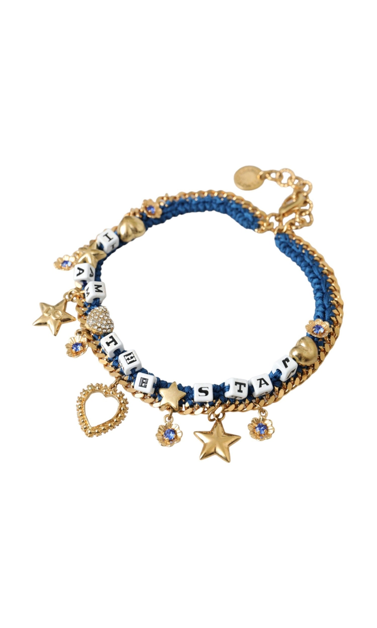 Dolce & Gabbana Tone Brass Chain Iam The Star Gold Bracelet Glam Steals