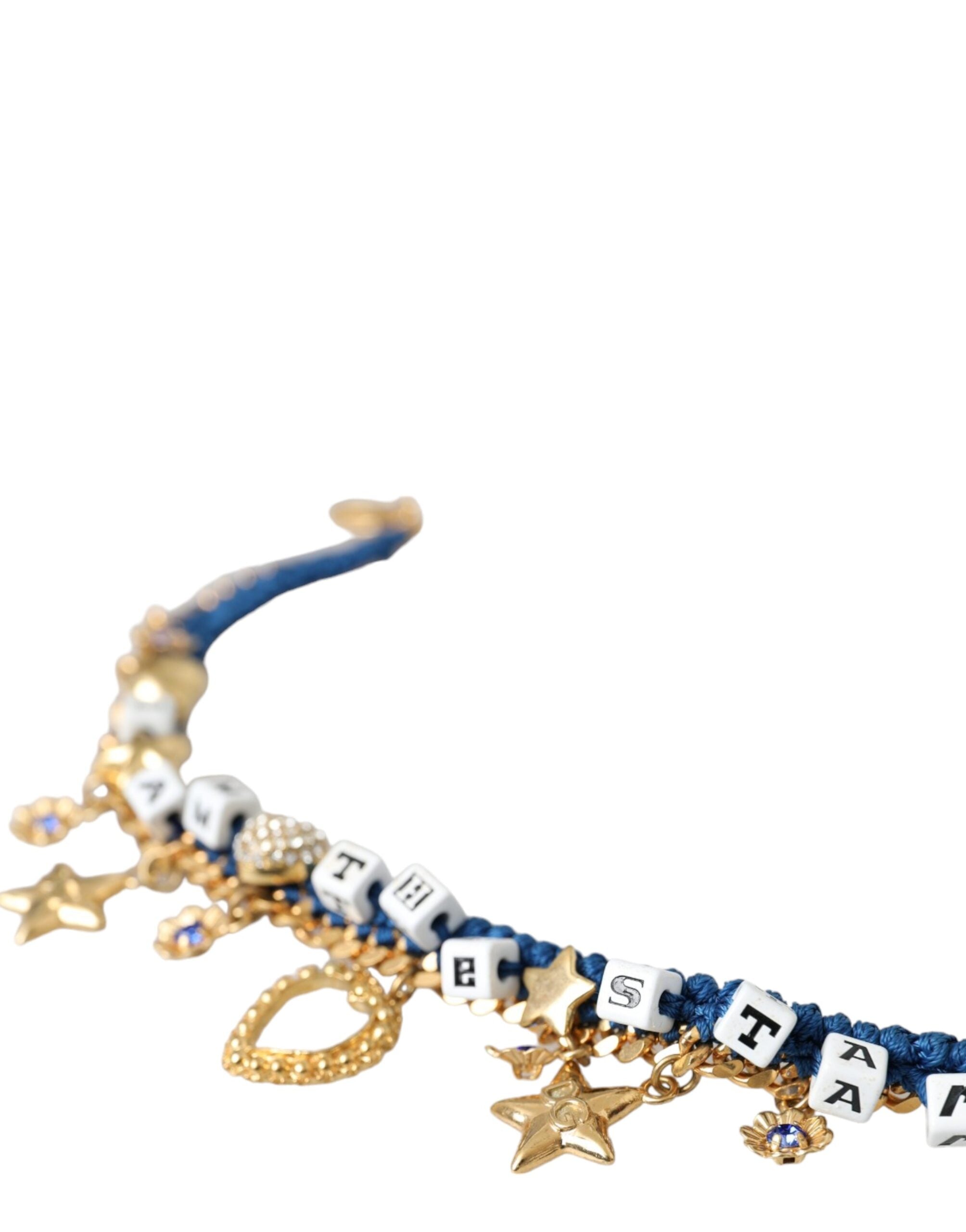 Dolce & Gabbana Tone Brass Chain Iam The Star Gold Bracelet Glam Steals