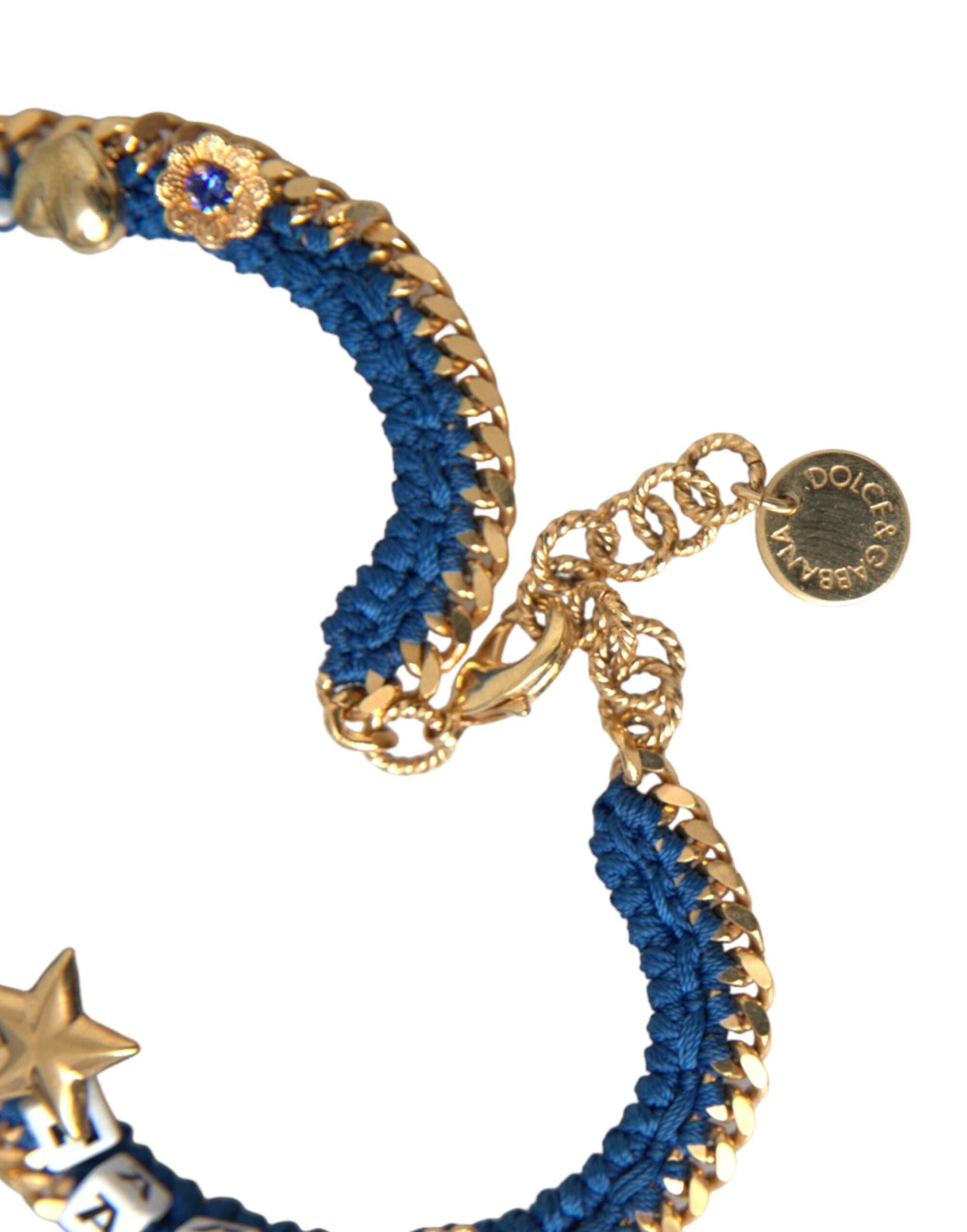 Dolce & Gabbana Tone Brass Chain Iam The Star Gold Bracelet Glam Steals