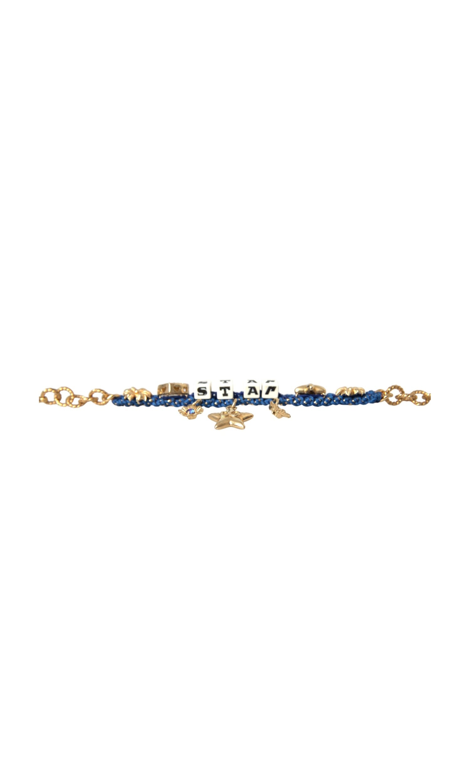 Dolce & Gabbana Tone Brass Chain Star Fashion Gold Bracelet Glam Steals