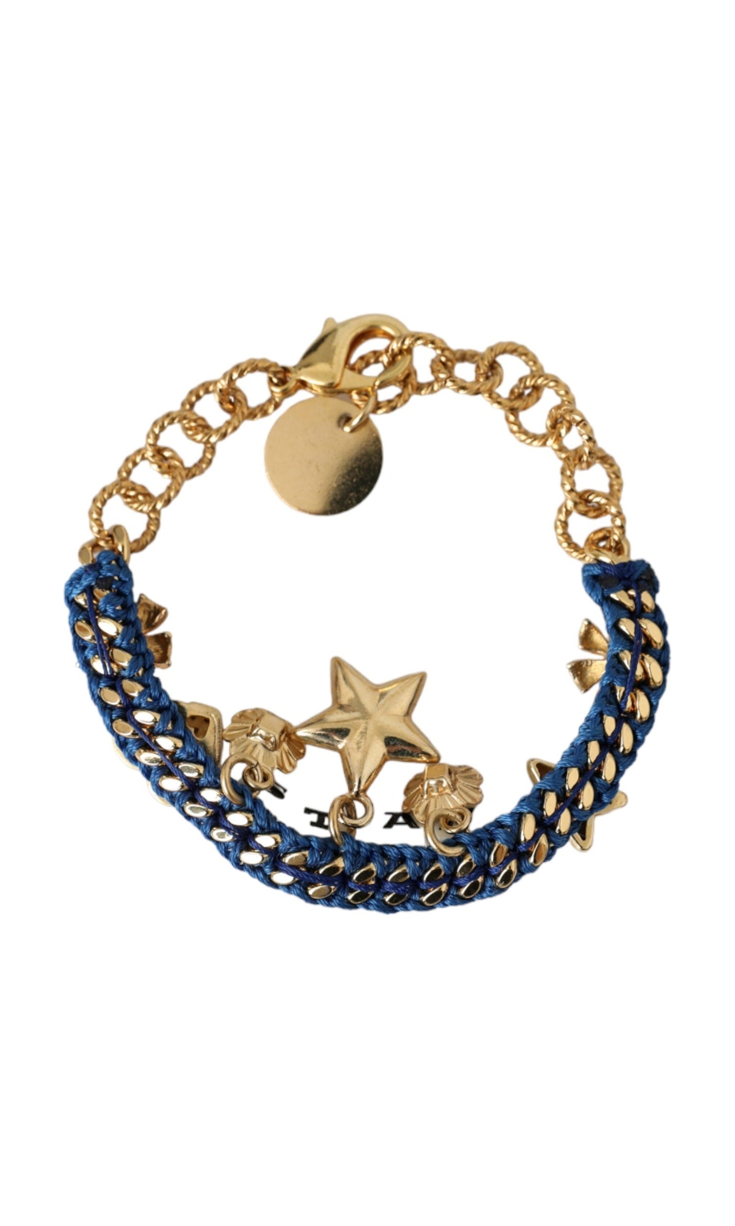 Dolce & Gabbana Tone Brass Chain Star Fashion Gold Bracelet Glam Steals