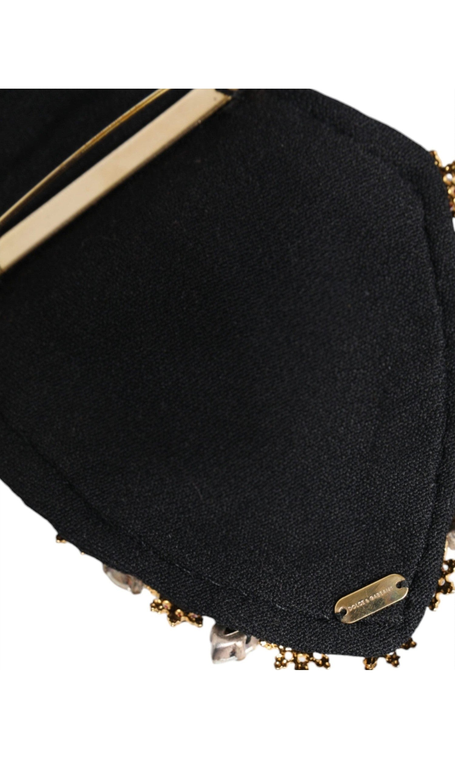 Dolce & Gabbana Tone Brass Sacred Heart Crystal Embellished Gold Brooch Glam Steals