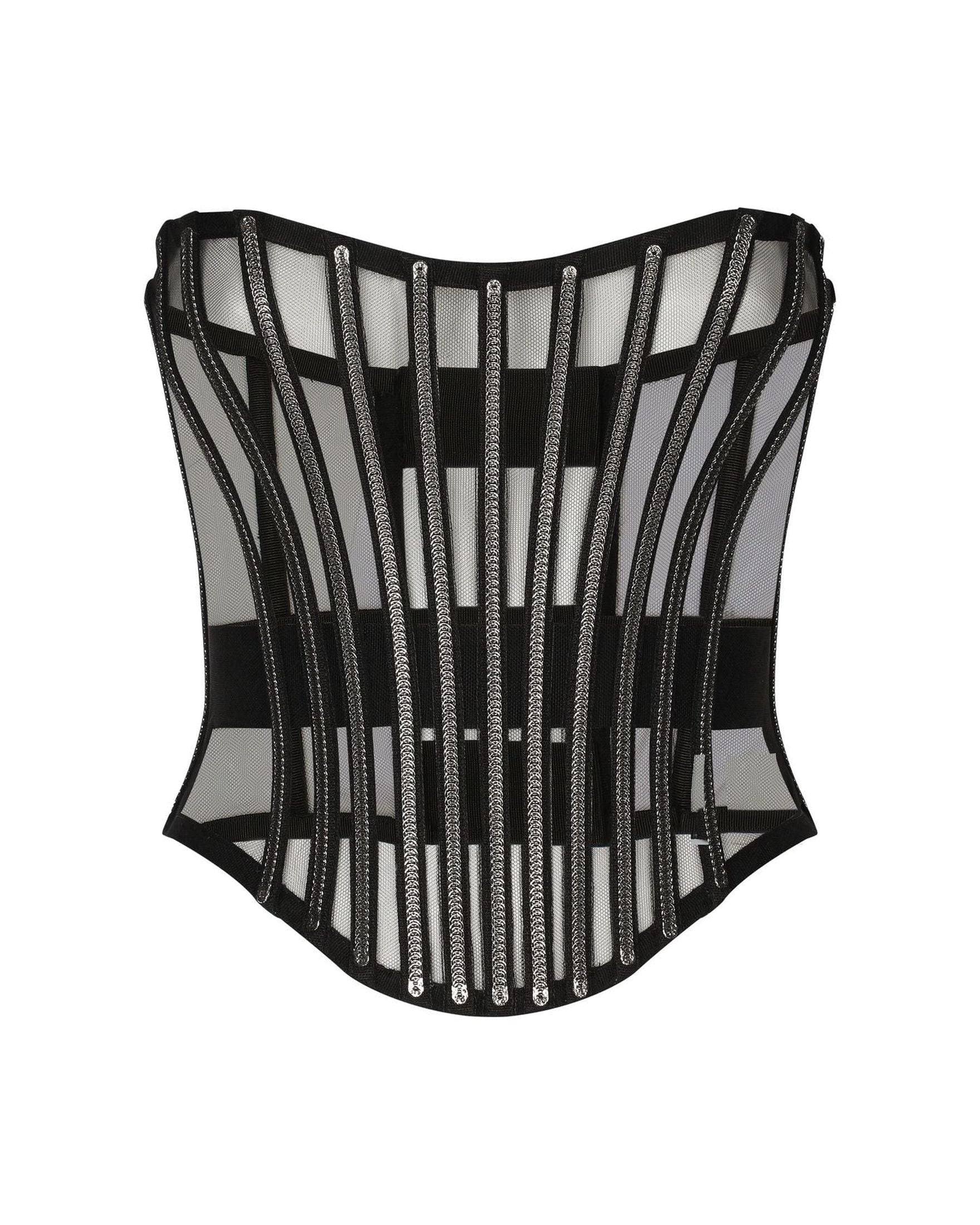 Dolce & Gabbana Tulle Corset Belt with Boning Glam Steals