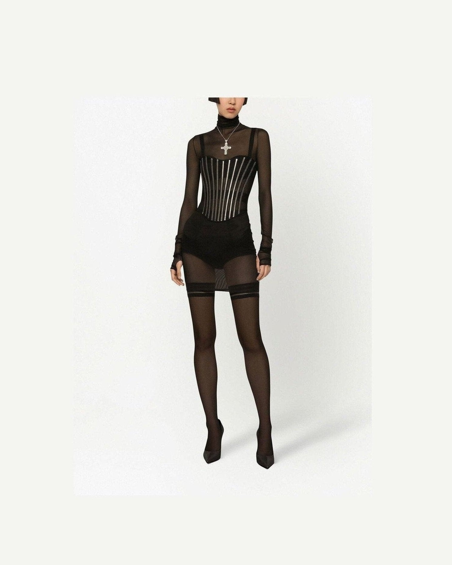 Dolce & Gabbana Tulle Corset Belt with Boning Glam Steals