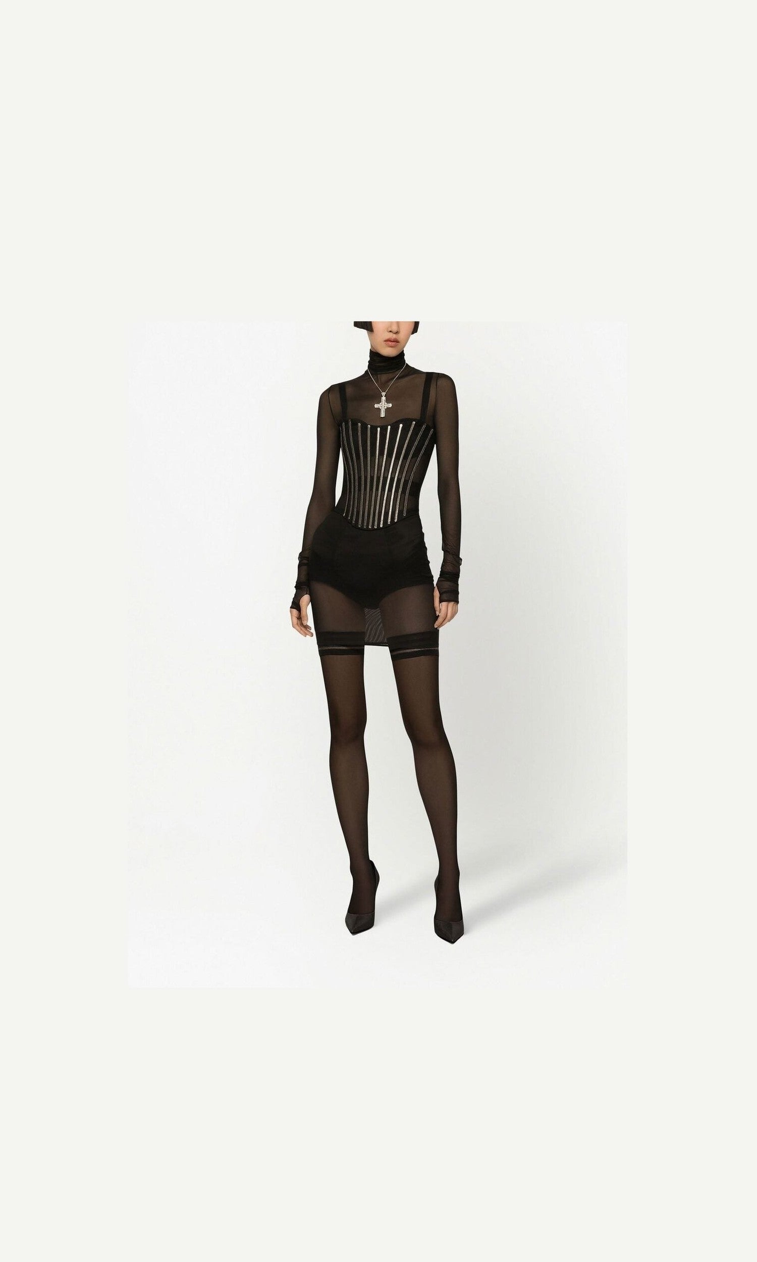 Dolce & Gabbana Tulle Corset Belt with Boning Glam Steals