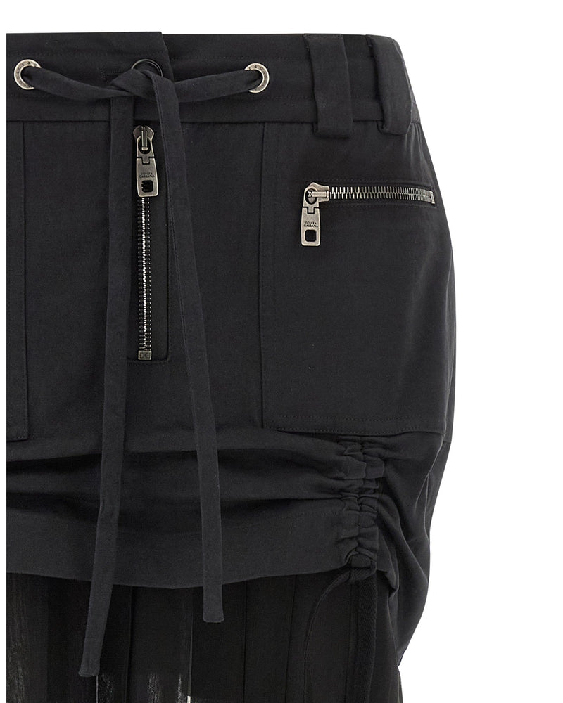 Dolce & Gabbana Twill Chiffon Skirt Glam Steals