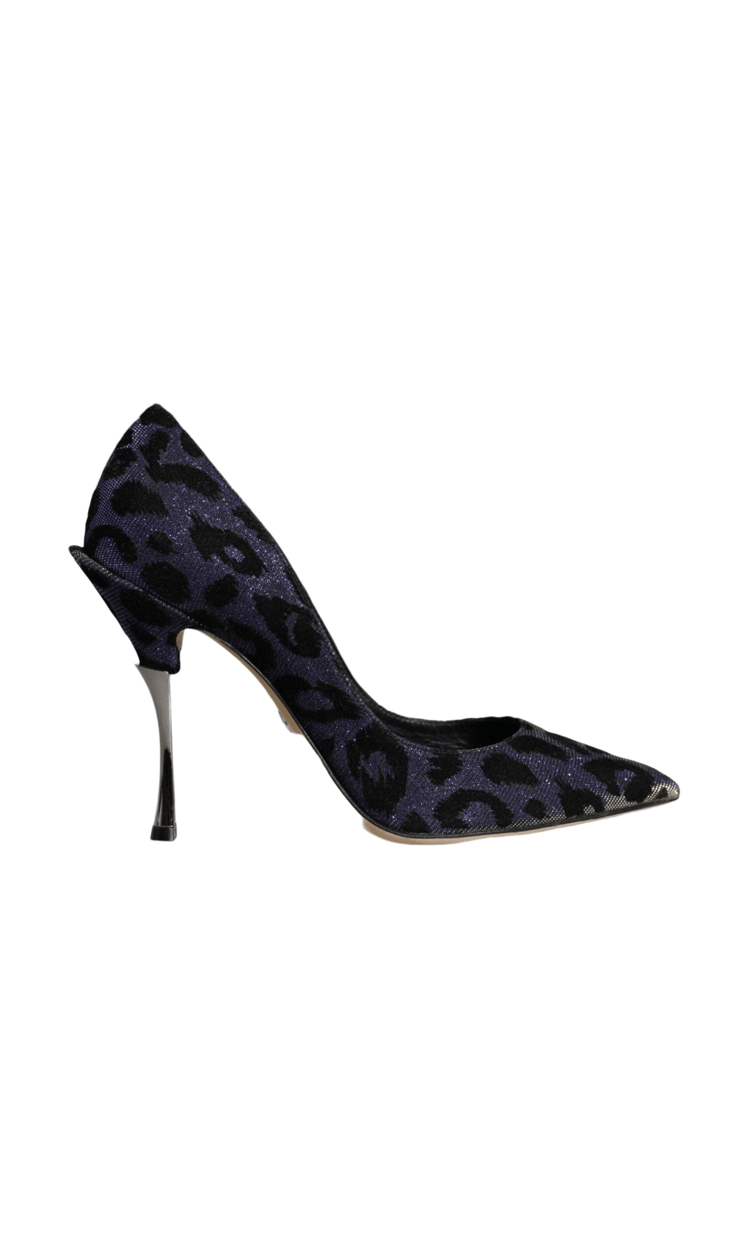 Dolce & Gabbana Violet Leopard Lurex High Heels Pumps Shoes Glam Steals