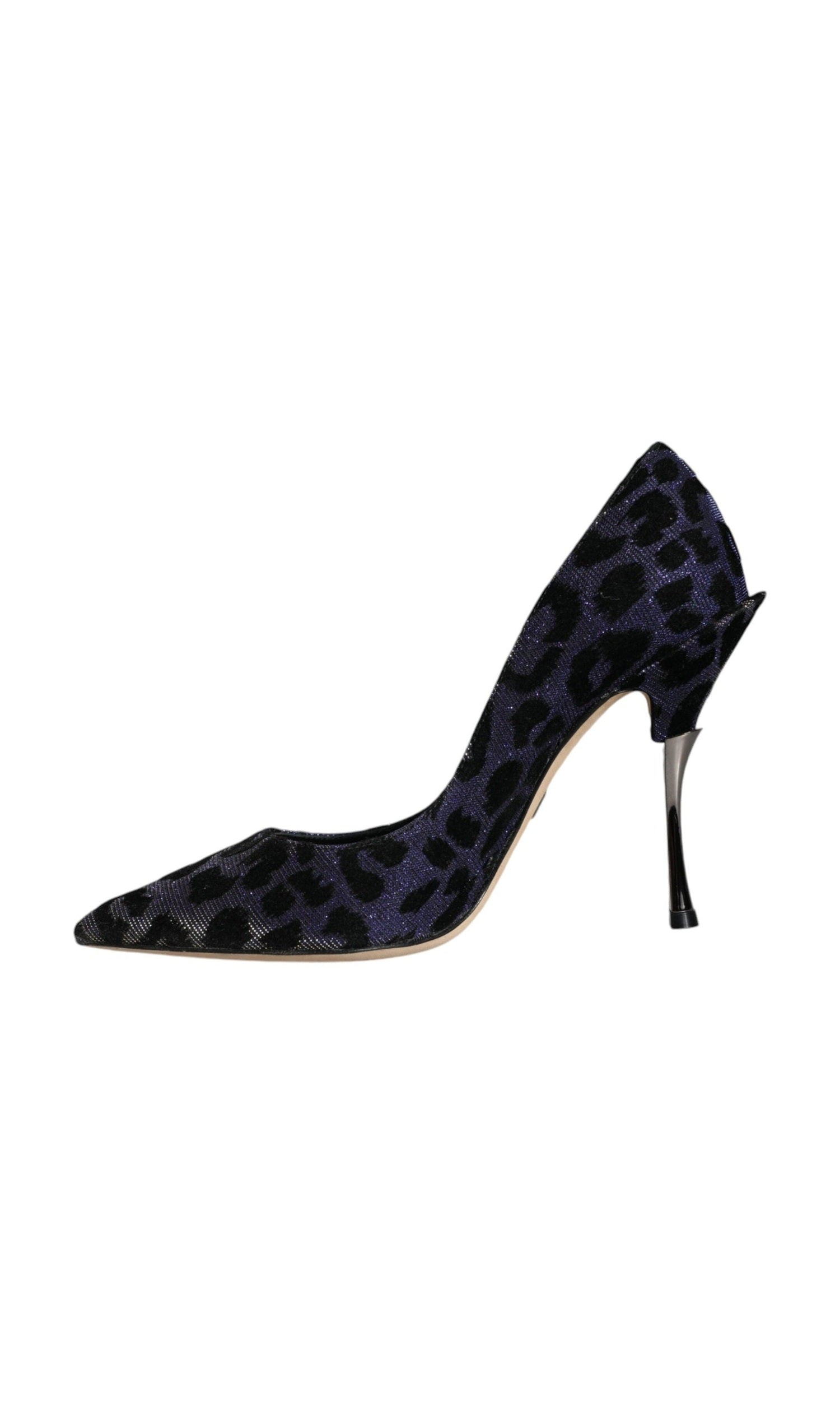 Dolce & Gabbana Violet Leopard Lurex High Heels Pumps Shoes Glam Steals