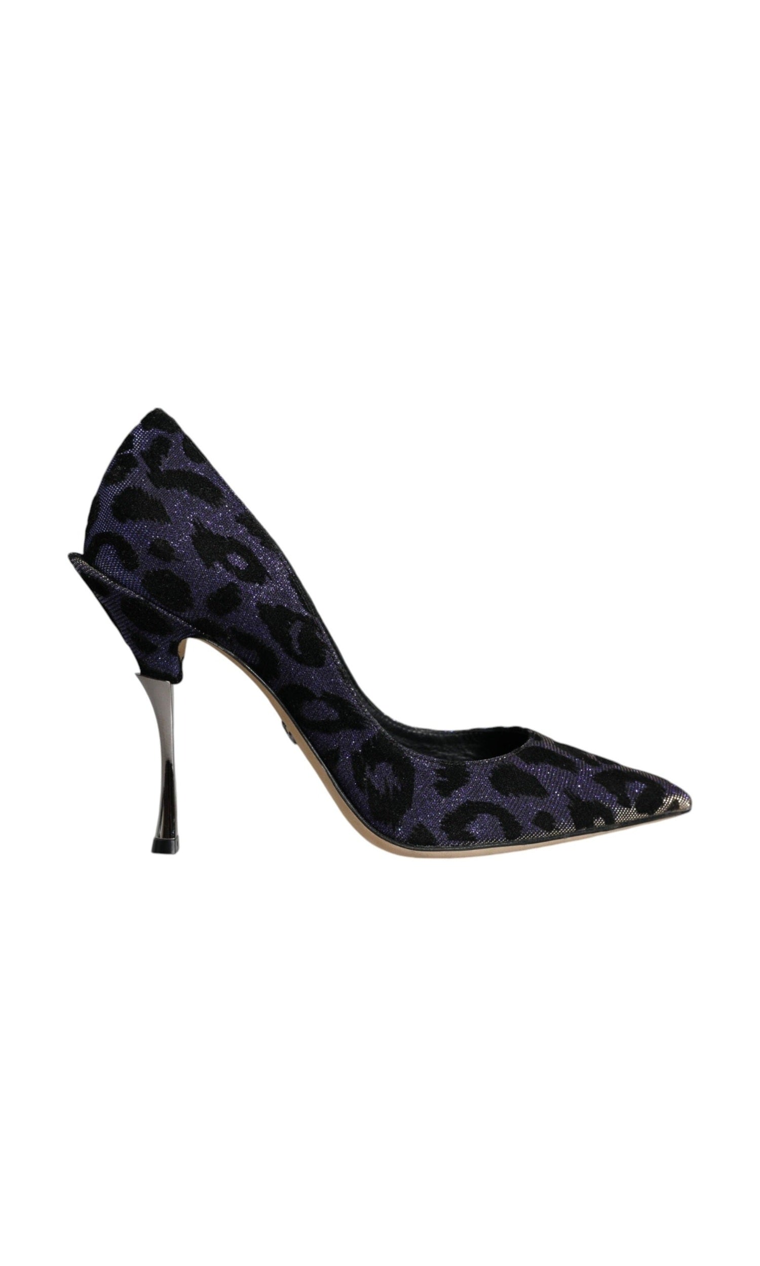 Dolce & Gabbana Violet Leopard Lurex High Heels Pumps Shoes Glam Steals