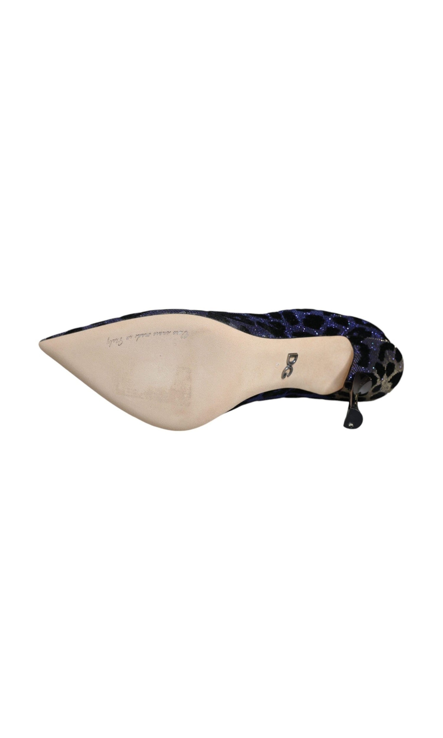 Dolce & Gabbana Violet Leopard Lurex High Heels Pumps Shoes Glam Steals