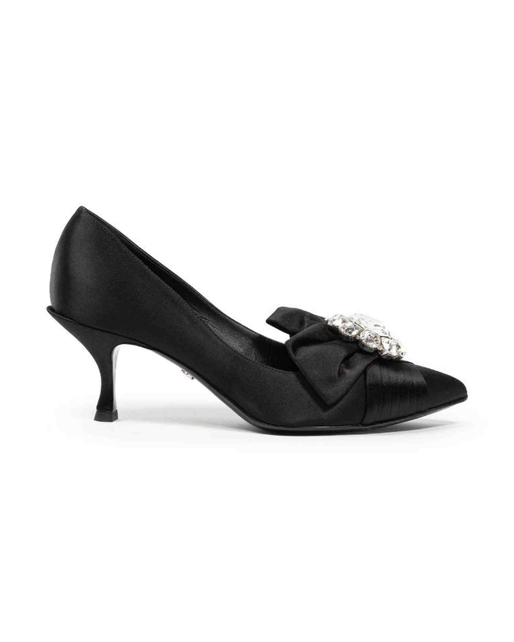 Dolce & Gabbana Viscose Black Pump Glam Steals