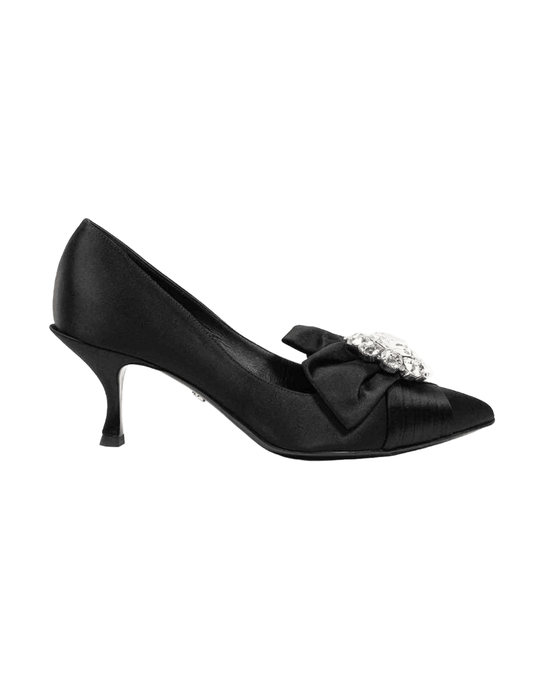 Dolce & Gabbana Viscose Black Pump Glam Steals