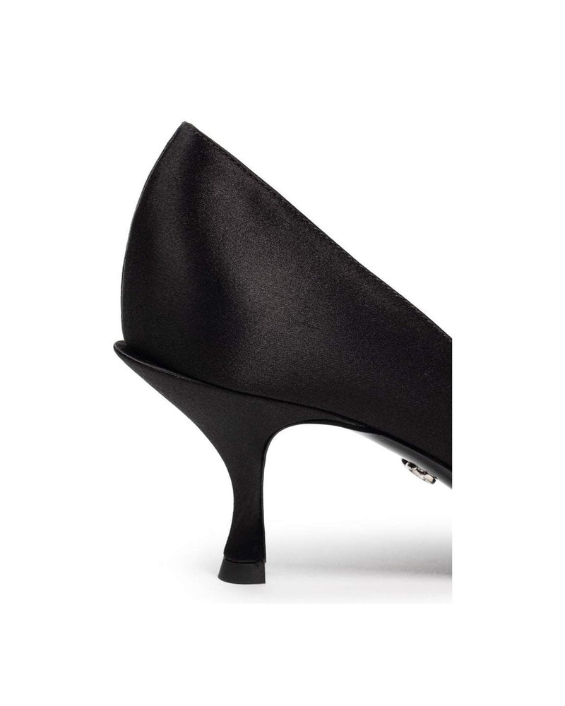 Dolce & Gabbana Viscose Black Pump Glam Steals