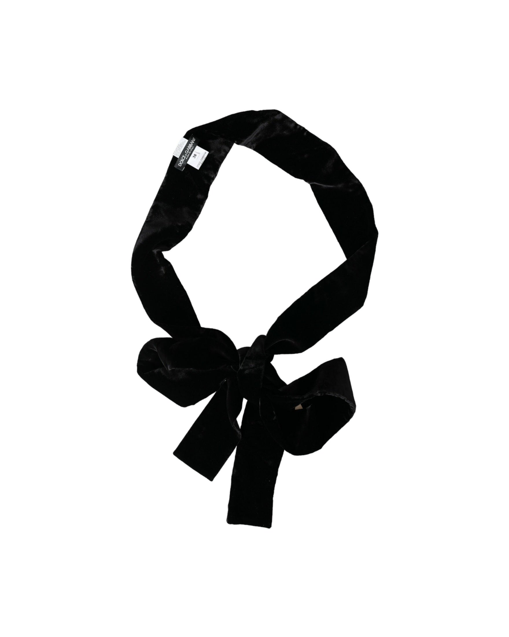 Dolce & Gabbana Viscose Wide Waist Women Black Belt Glam Steals