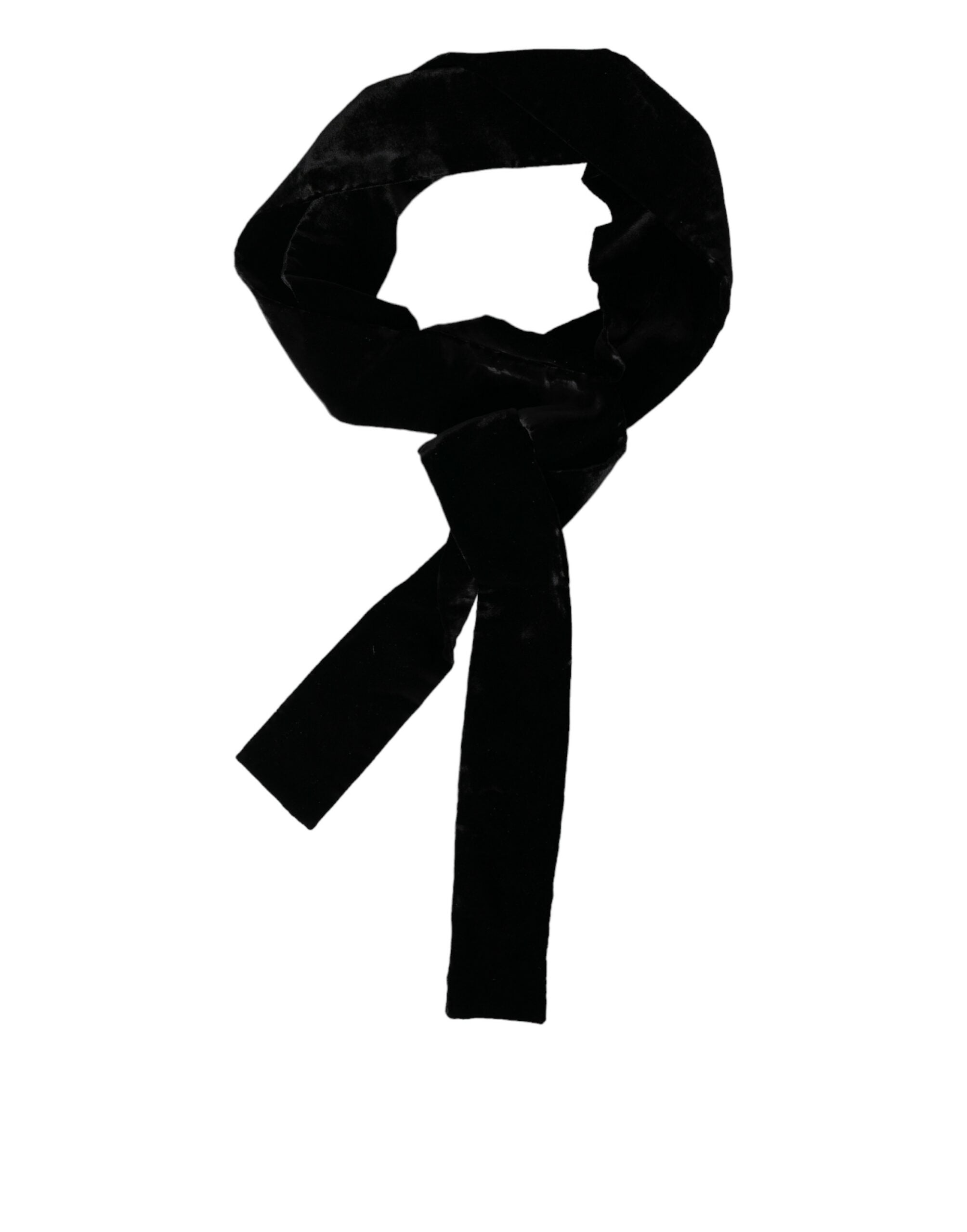 Dolce & Gabbana Viscose Wide Waist Women Black Belt Glam Steals
