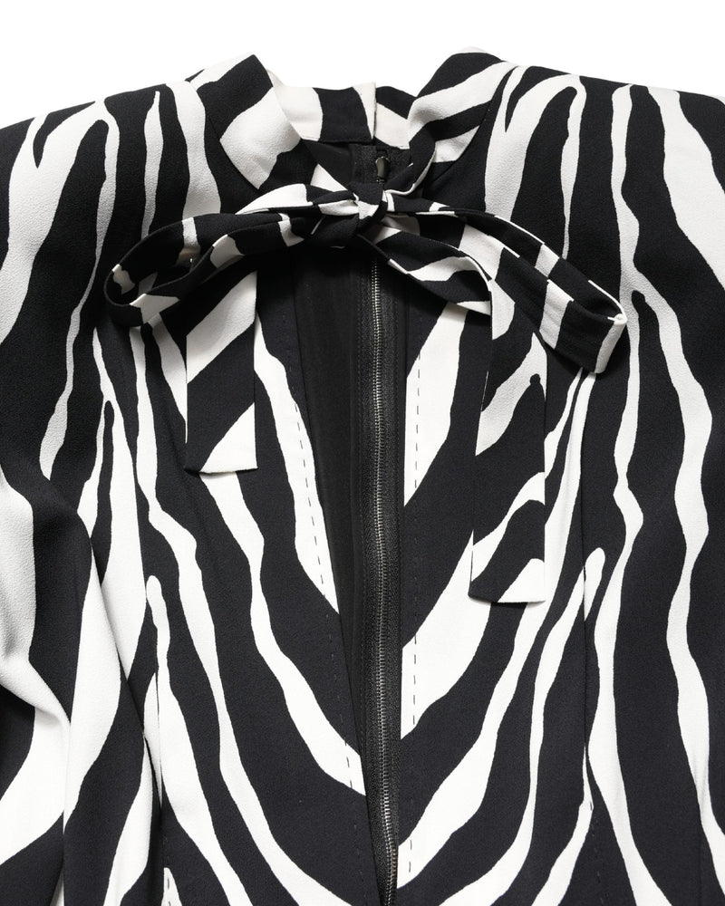 Dolce & Gabbana Viscose Zebra Pattern Jumpsuit Glam Steals