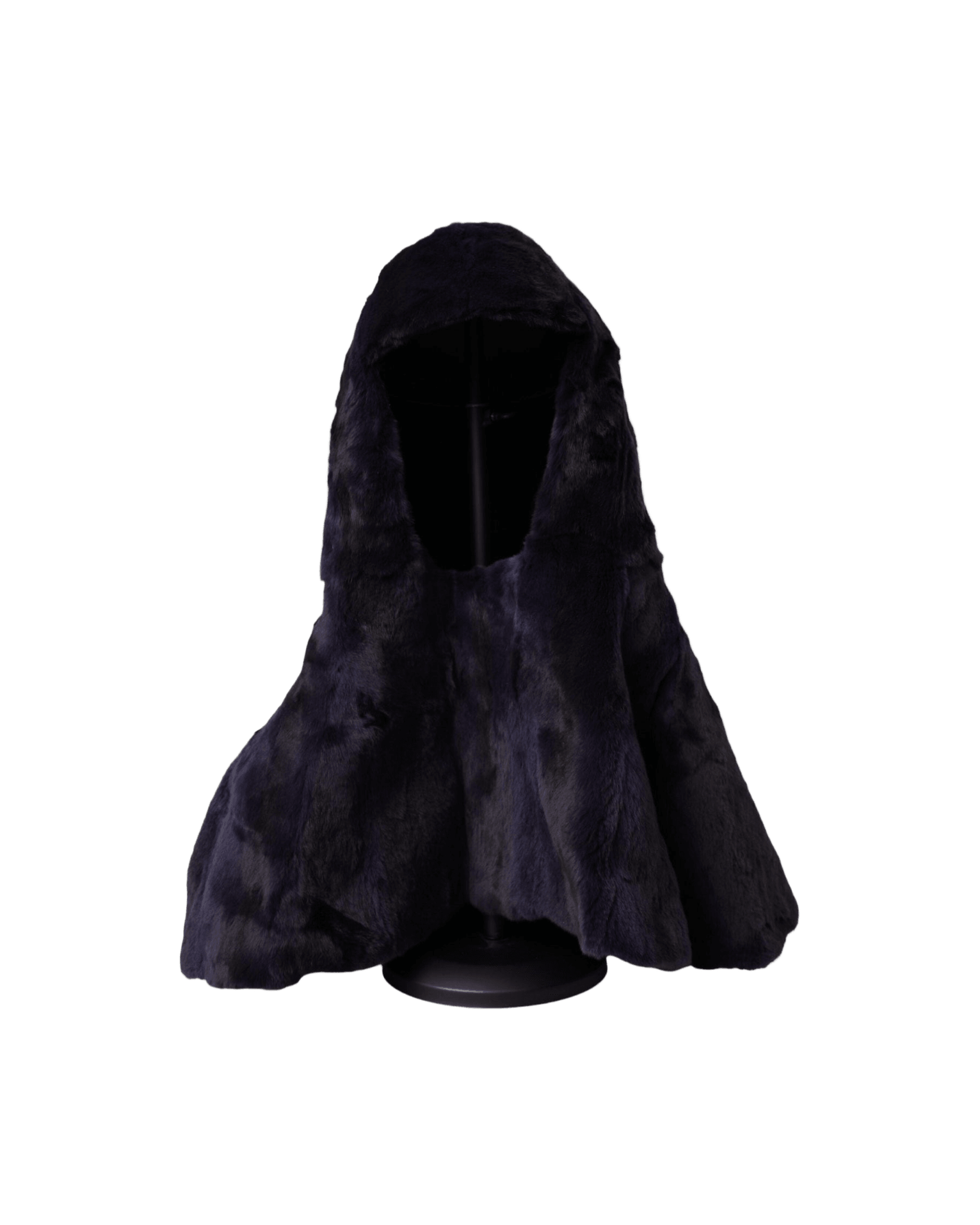 Dolce & Gabbana Weasel Fur Whole Head Wrap Black Hat Glam Steals