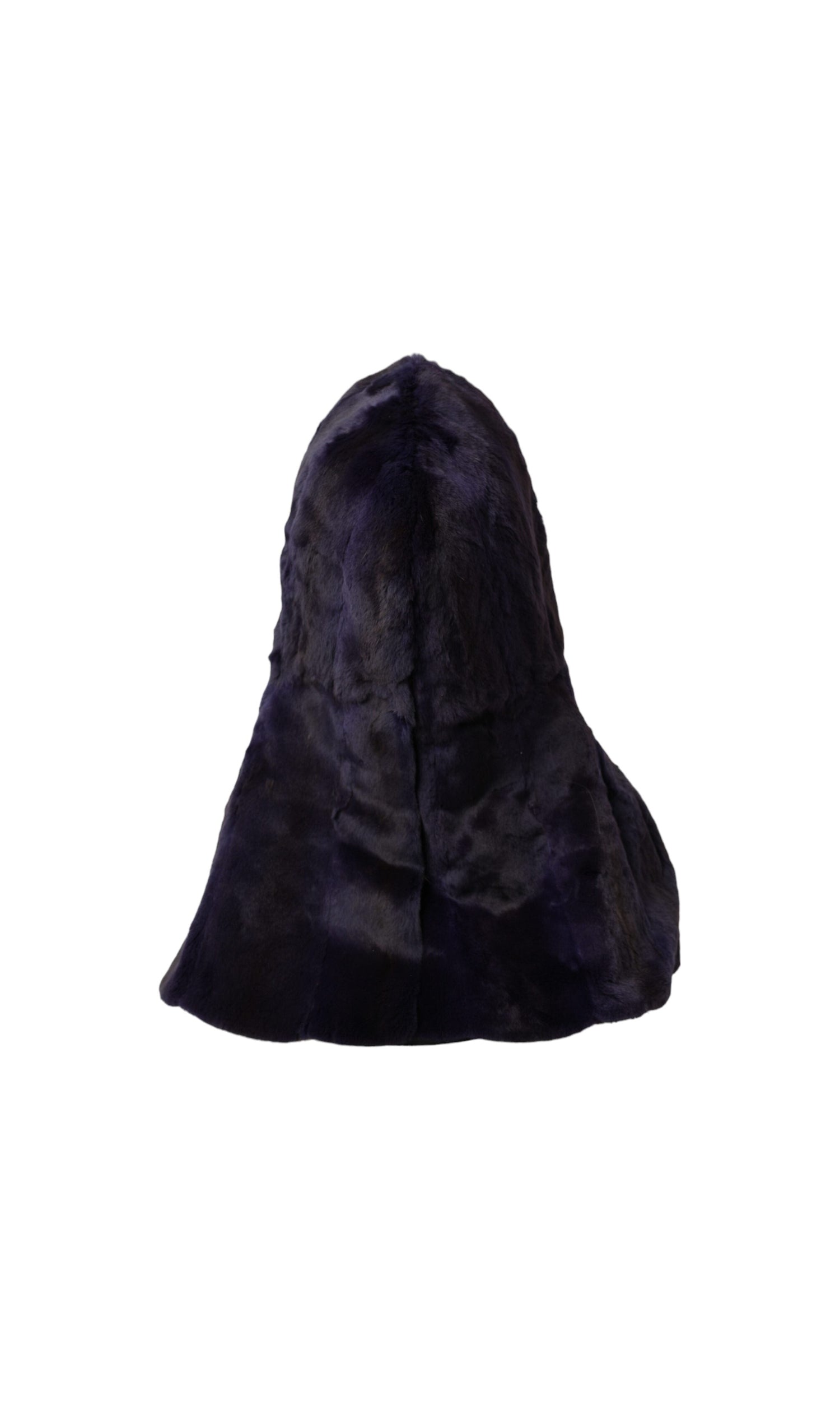 Dolce & Gabbana Weasel Fur Whole Head Wrap Black Hat Glam Steals
