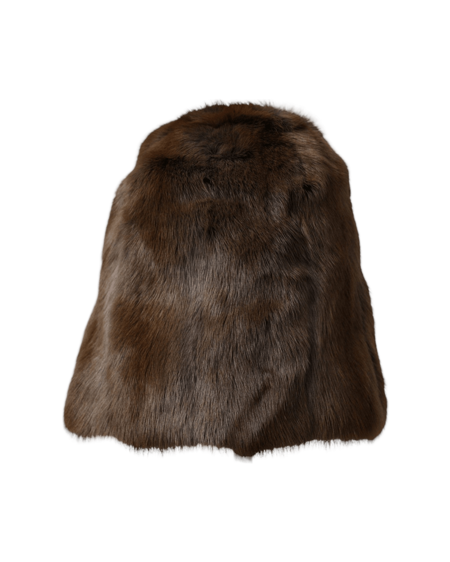 Dolce & Gabbana Weasel Fur Womens Cashmere Hat Brown Beanie Glam Steals