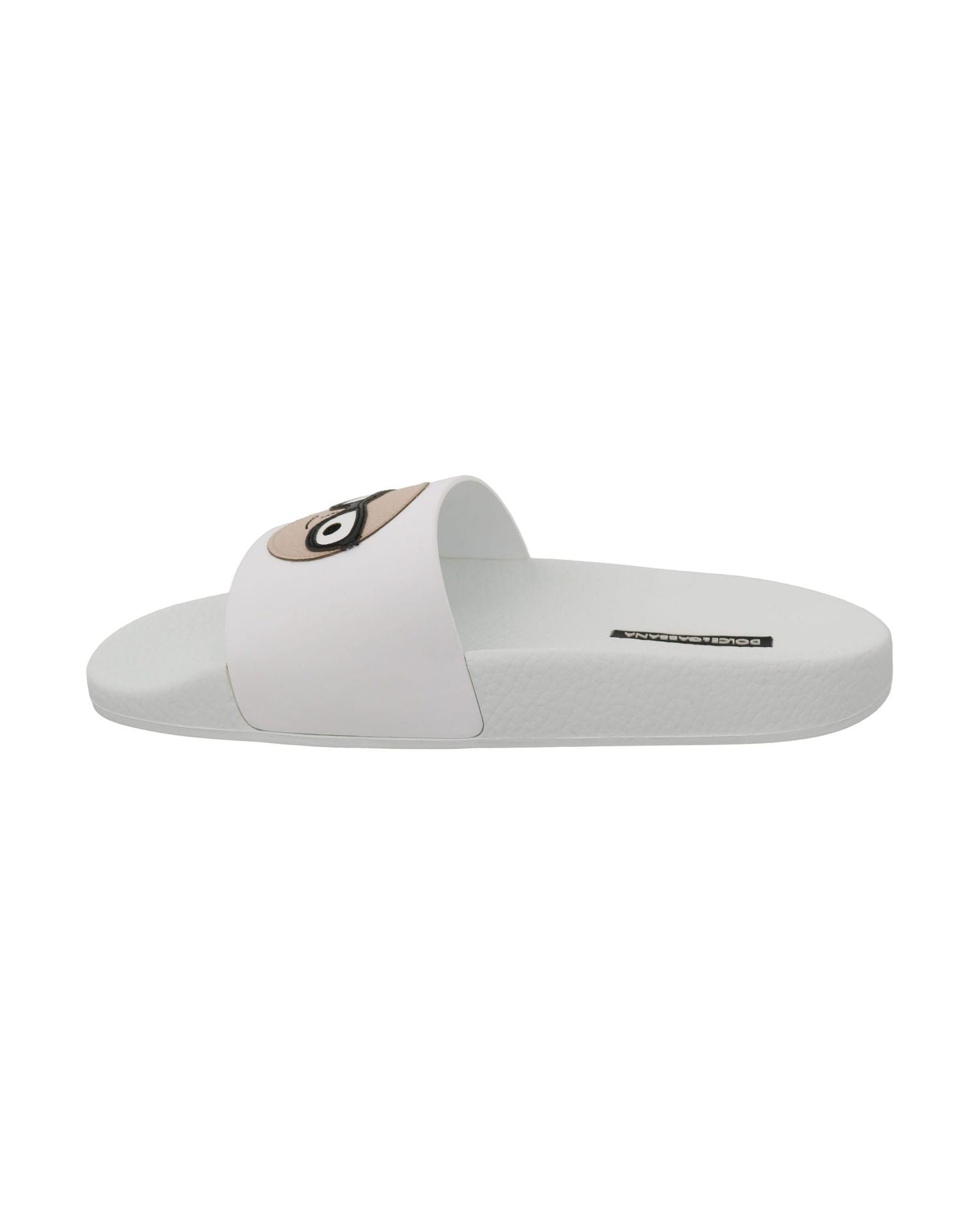 Dolce & Gabbana White Chic Slide Sandals Luxury Summer Footwear Glam Steals