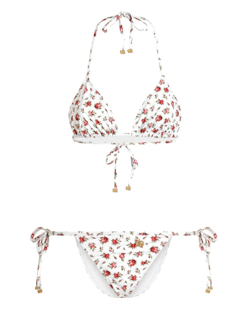 Dolce & Gabbana White Classic Bikinis Beachwear & underwear