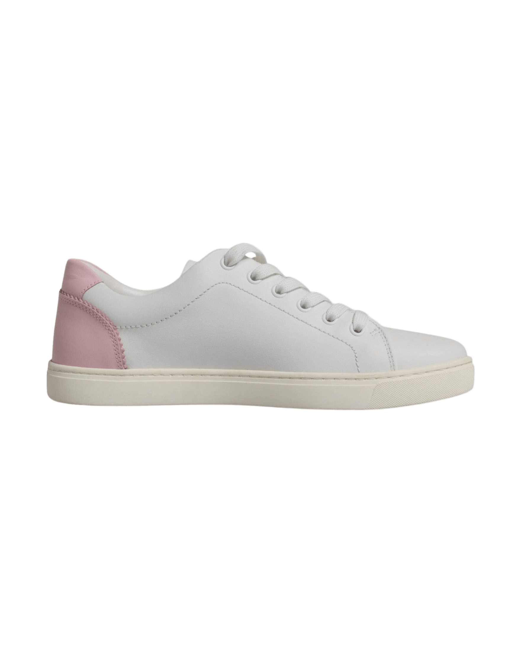Dolce & Gabbana White Classic Calf Leather Sneakers Shoes Glam Steals
