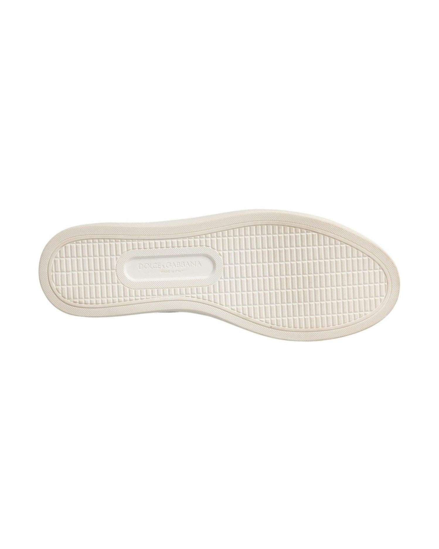 Dolce & Gabbana White Classic Calf Leather Sneakers Shoes Glam Steals